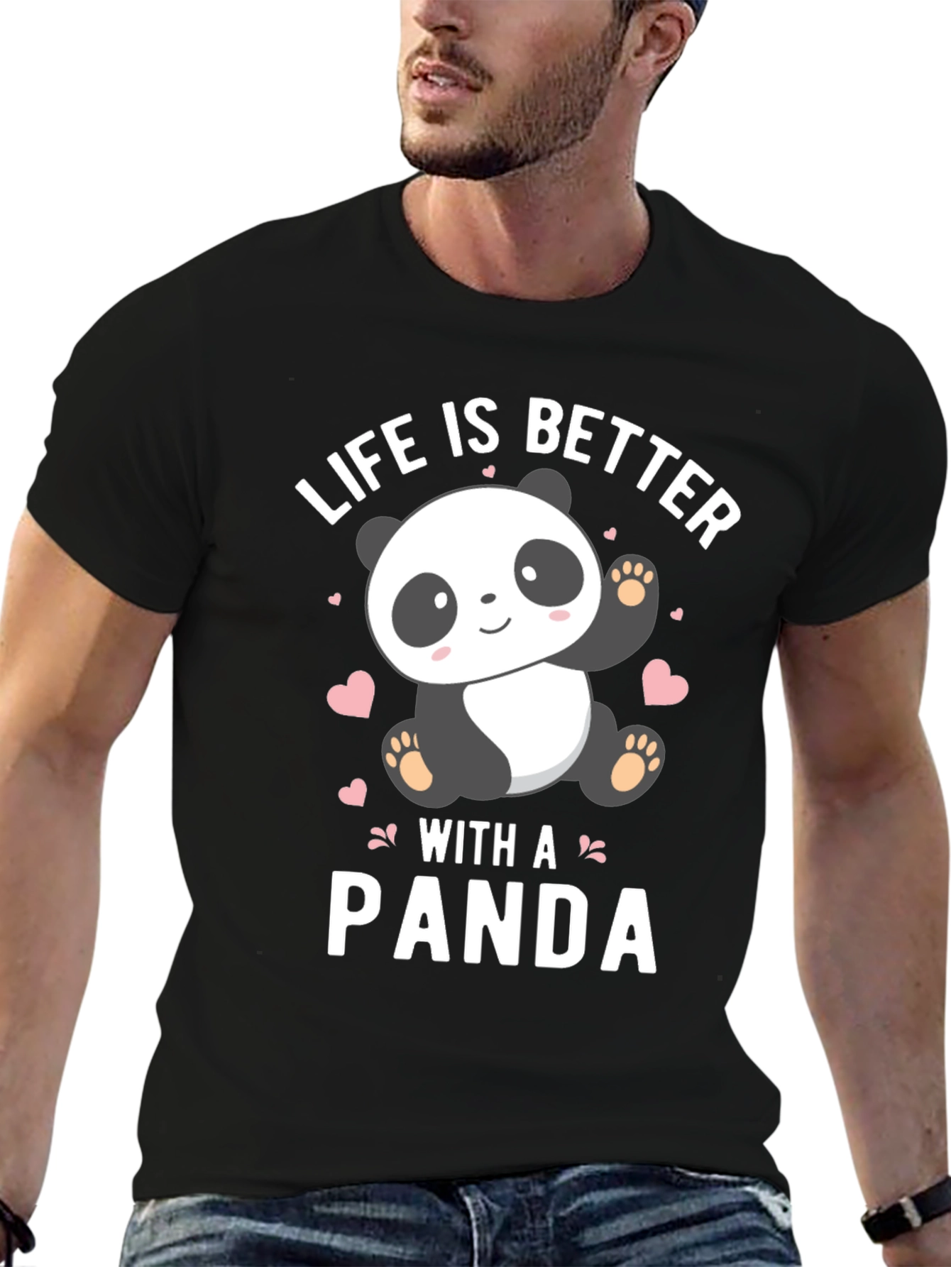 Black Life Is Better With A Panda T-Shirt view 6