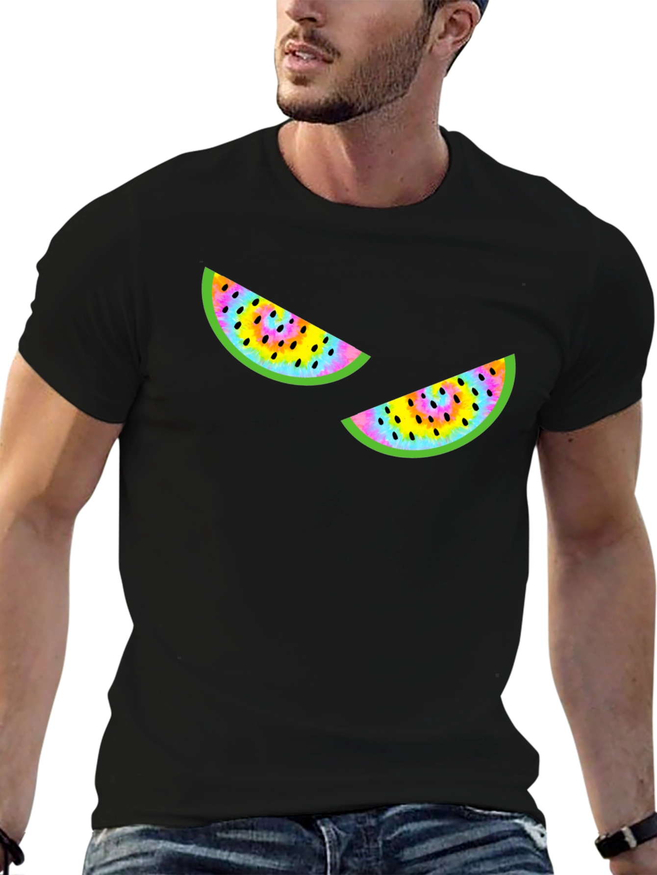 Black Watermelon Graphic Tee - Quirky Summer Style view 6