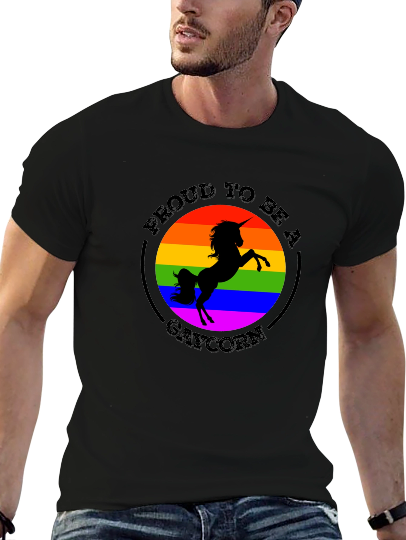 Gaycorn Pride T-Shirt - Rainbow Unicorn Tee - 6