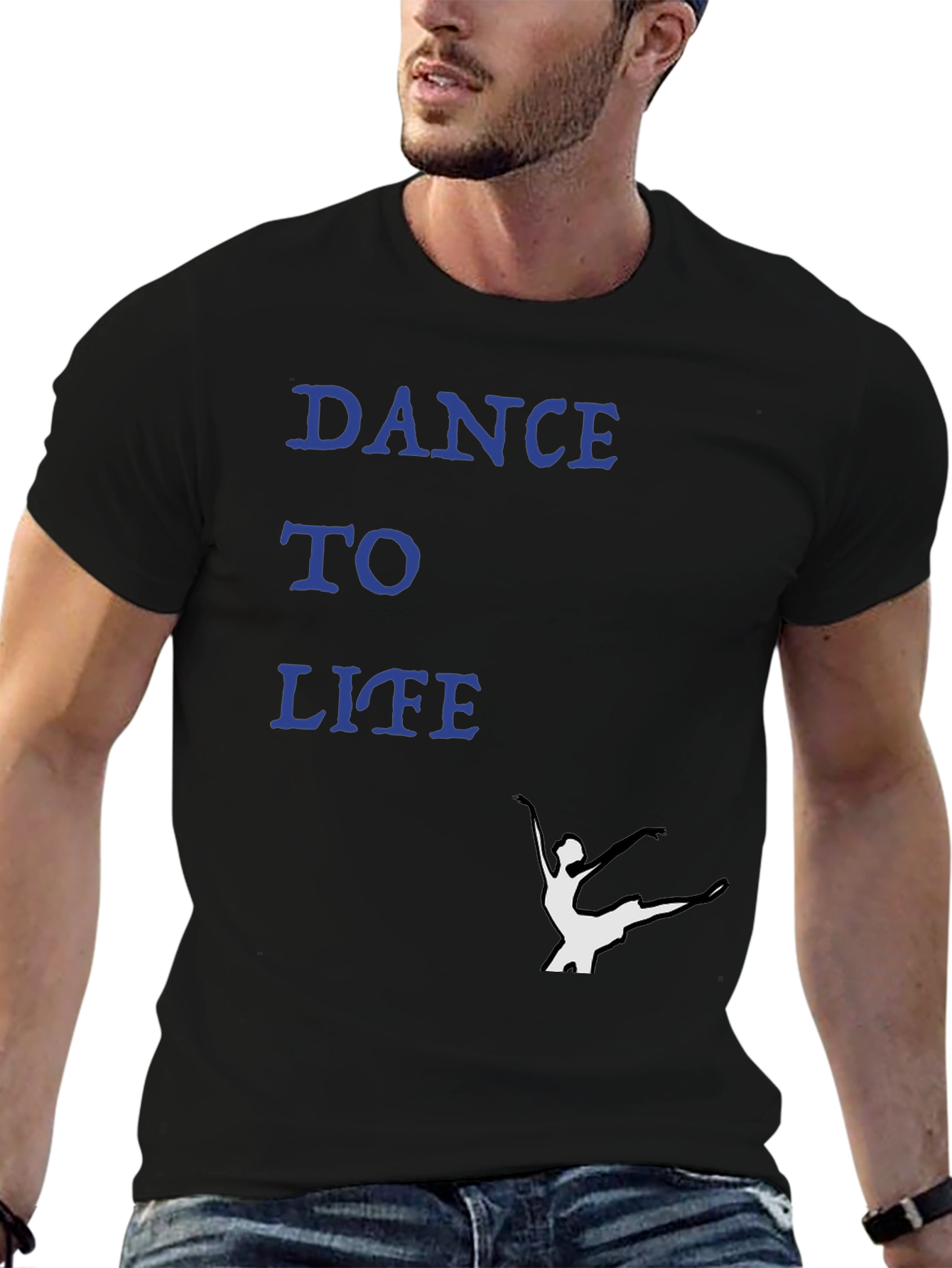 Black Dance to Life Black Graphic Tee view 6