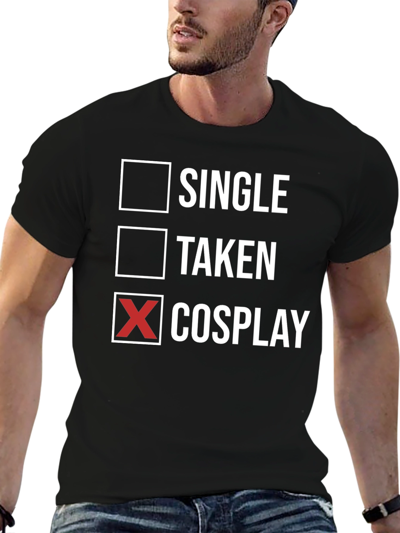 Black Cosplay T-Shirt - Single Taken Cosplay view 6
