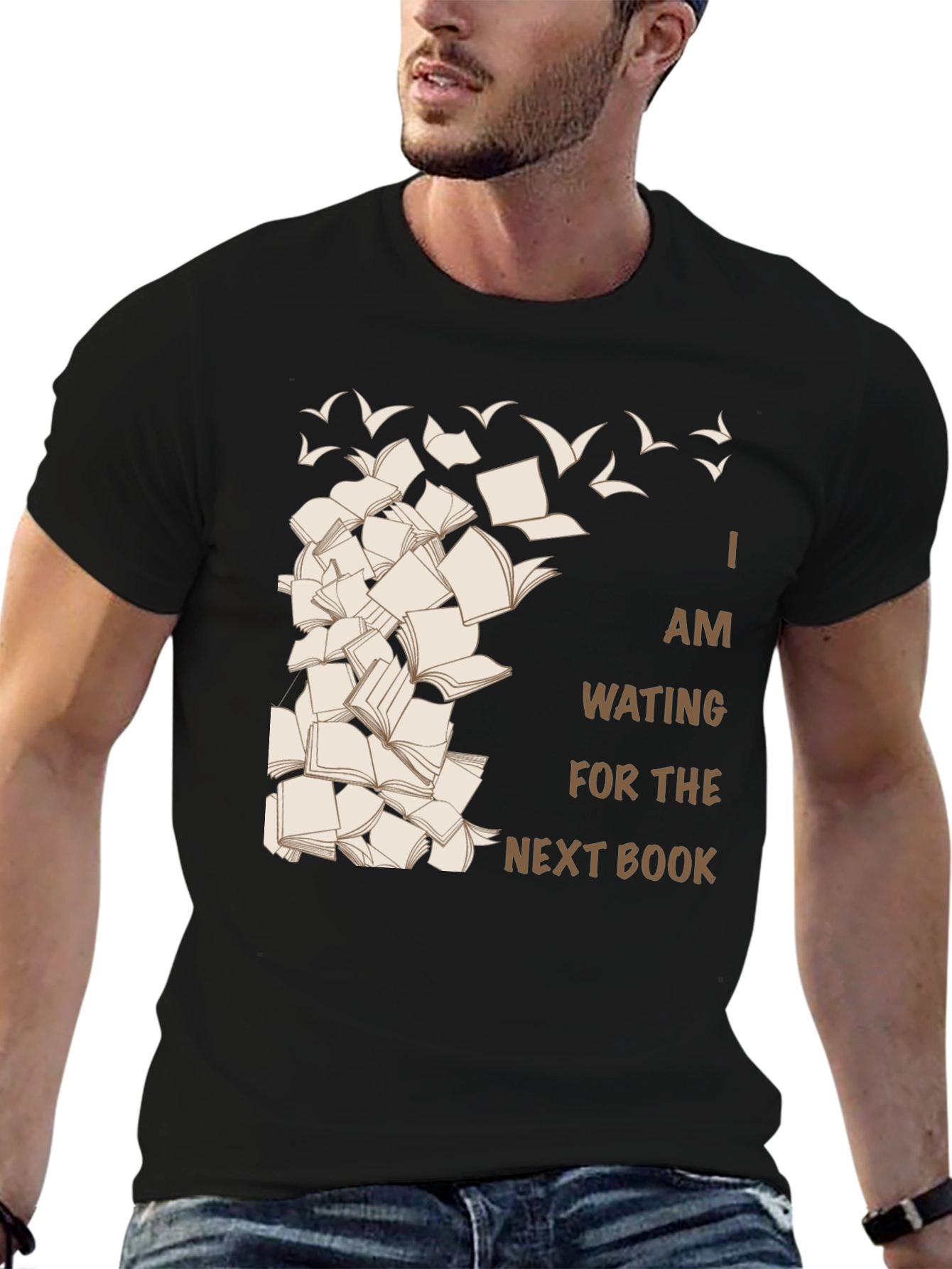 Black Book Lover's Tee: Waiting for the Next Book view 6