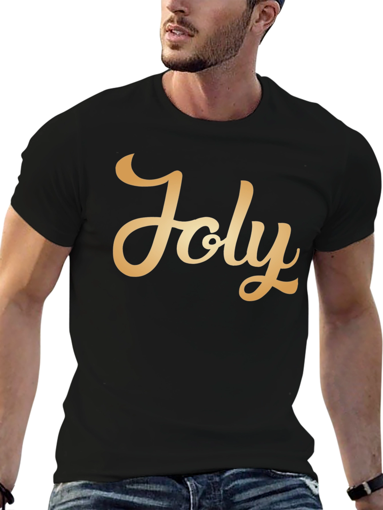 Black Joly Graphic Tee - Stylish Unisex T-Shirt view 6