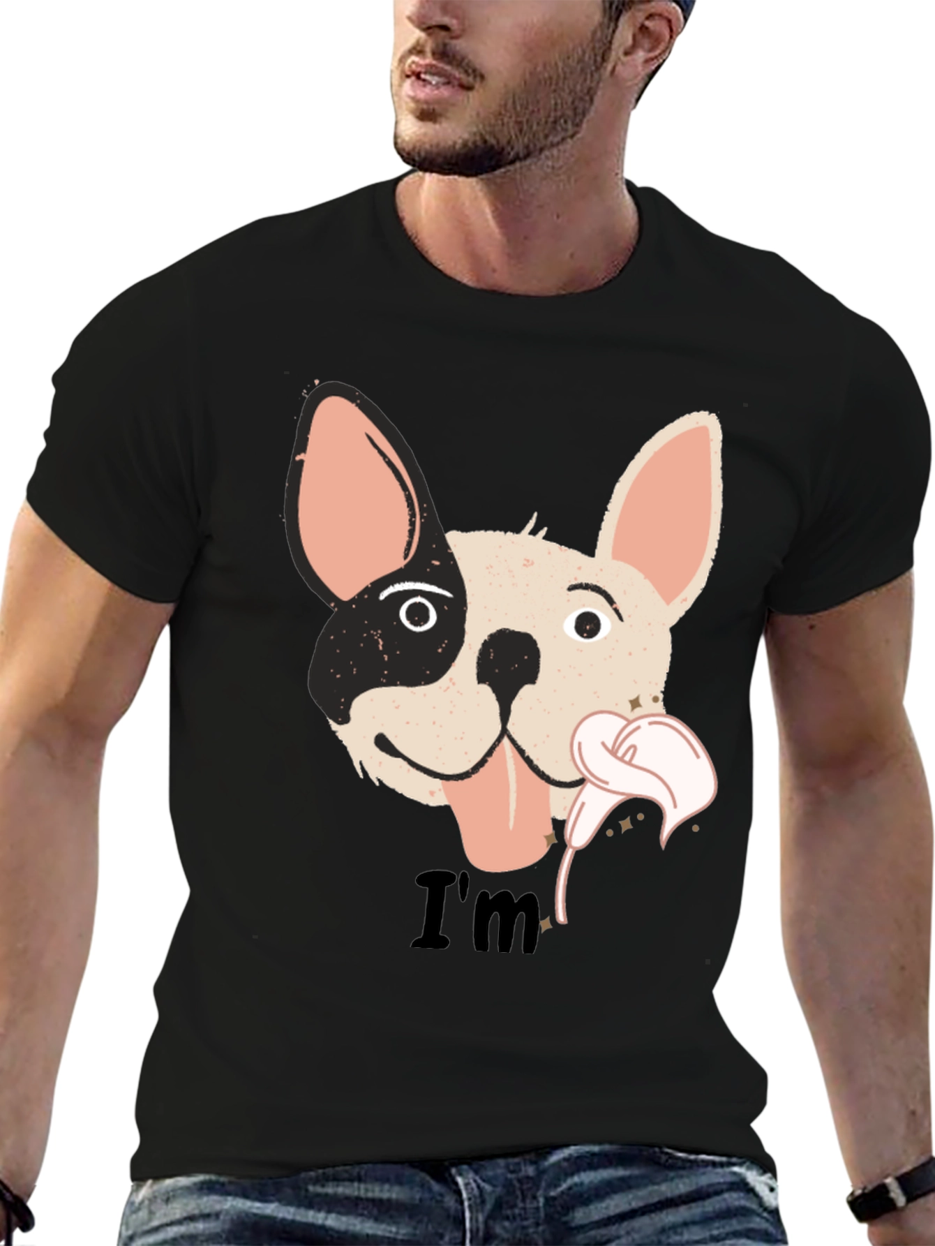 Black Dog Graphic Black T-Shirt view 6