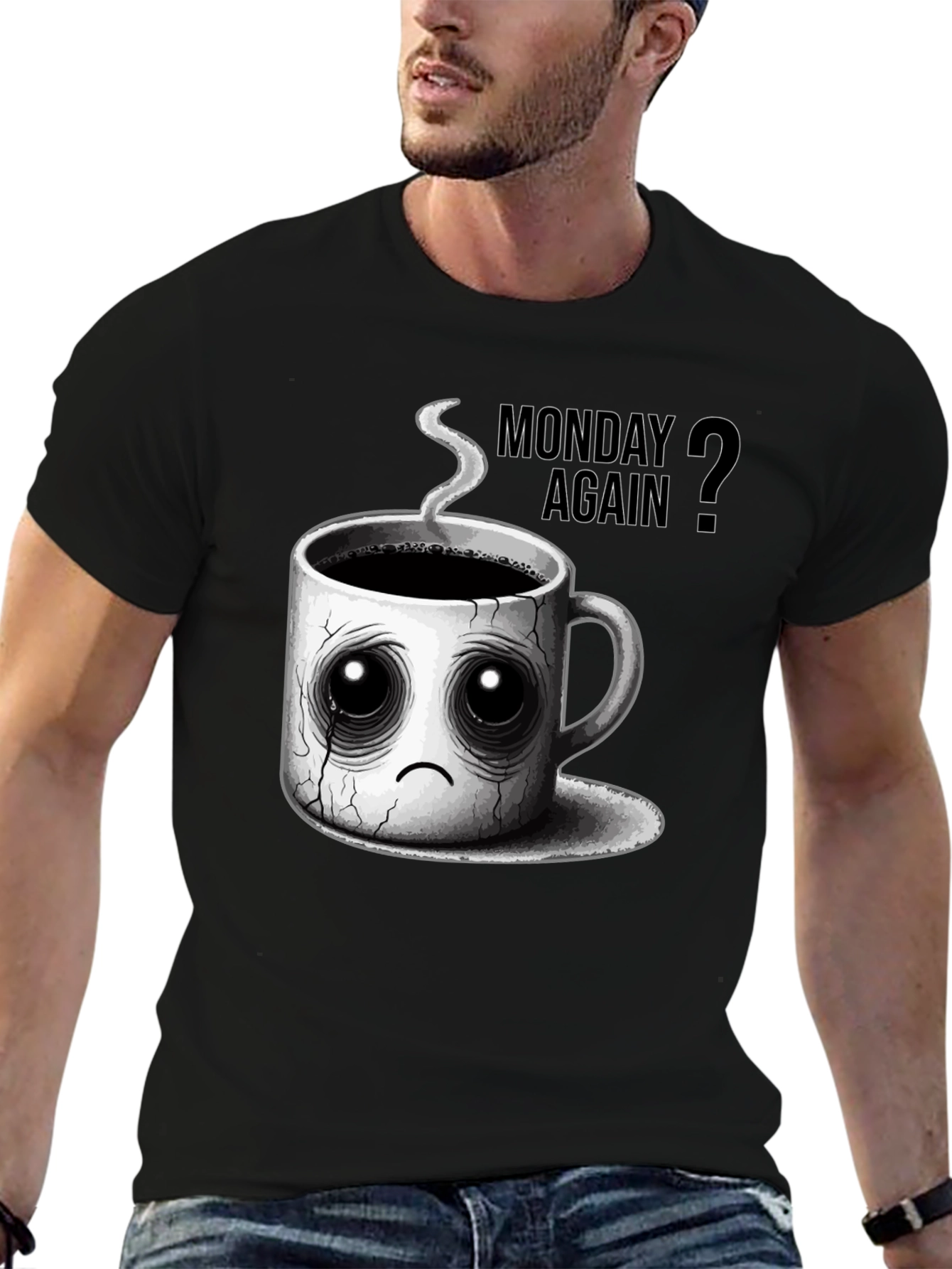Black Monday Again? Graphic T-Shirt view 6