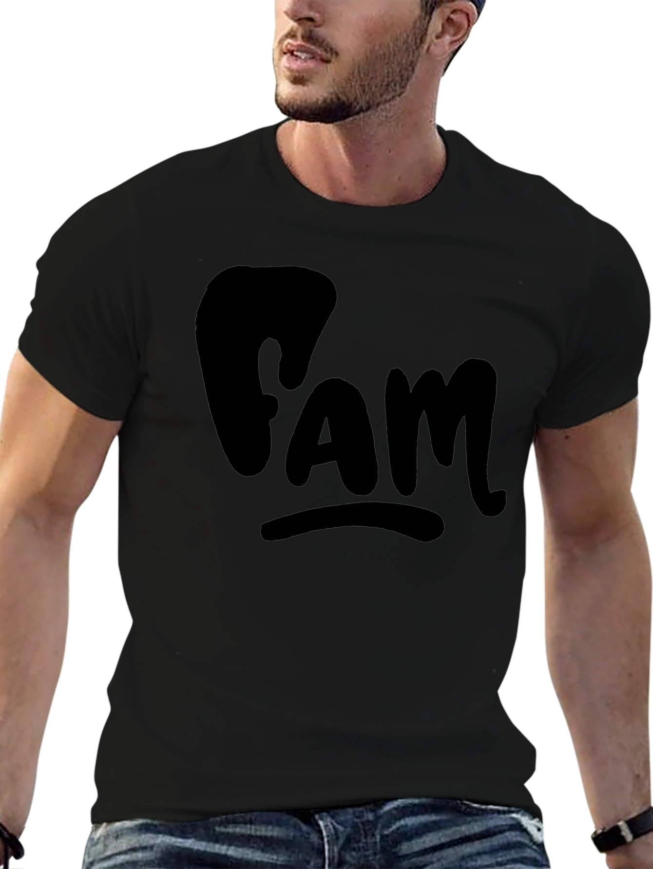 Black FAM Black T-Shirt - Casual Comfort view 6