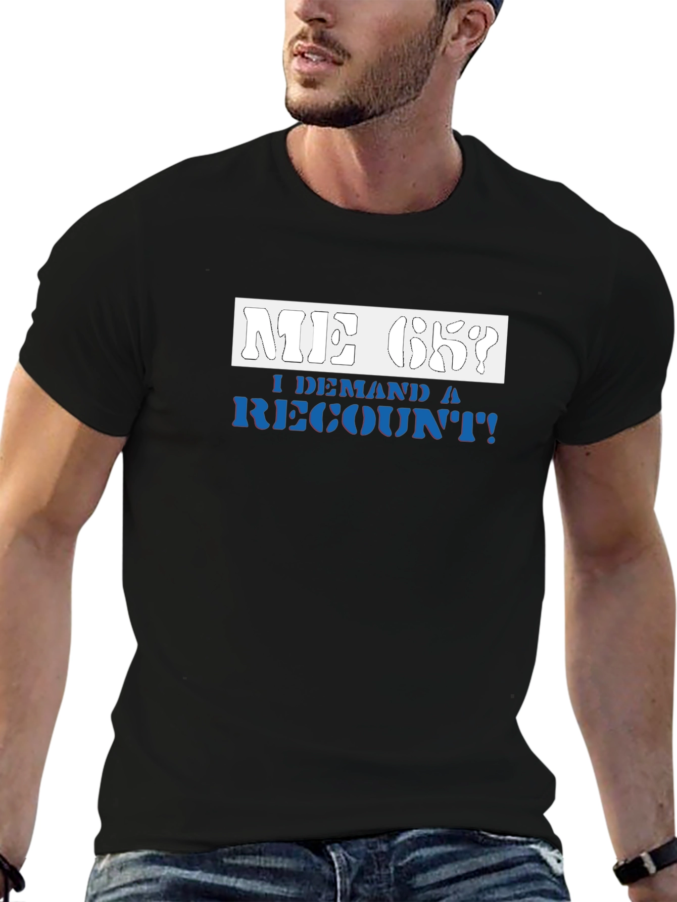 Black Me Ok I Demand a Recount T-Shirt view 6