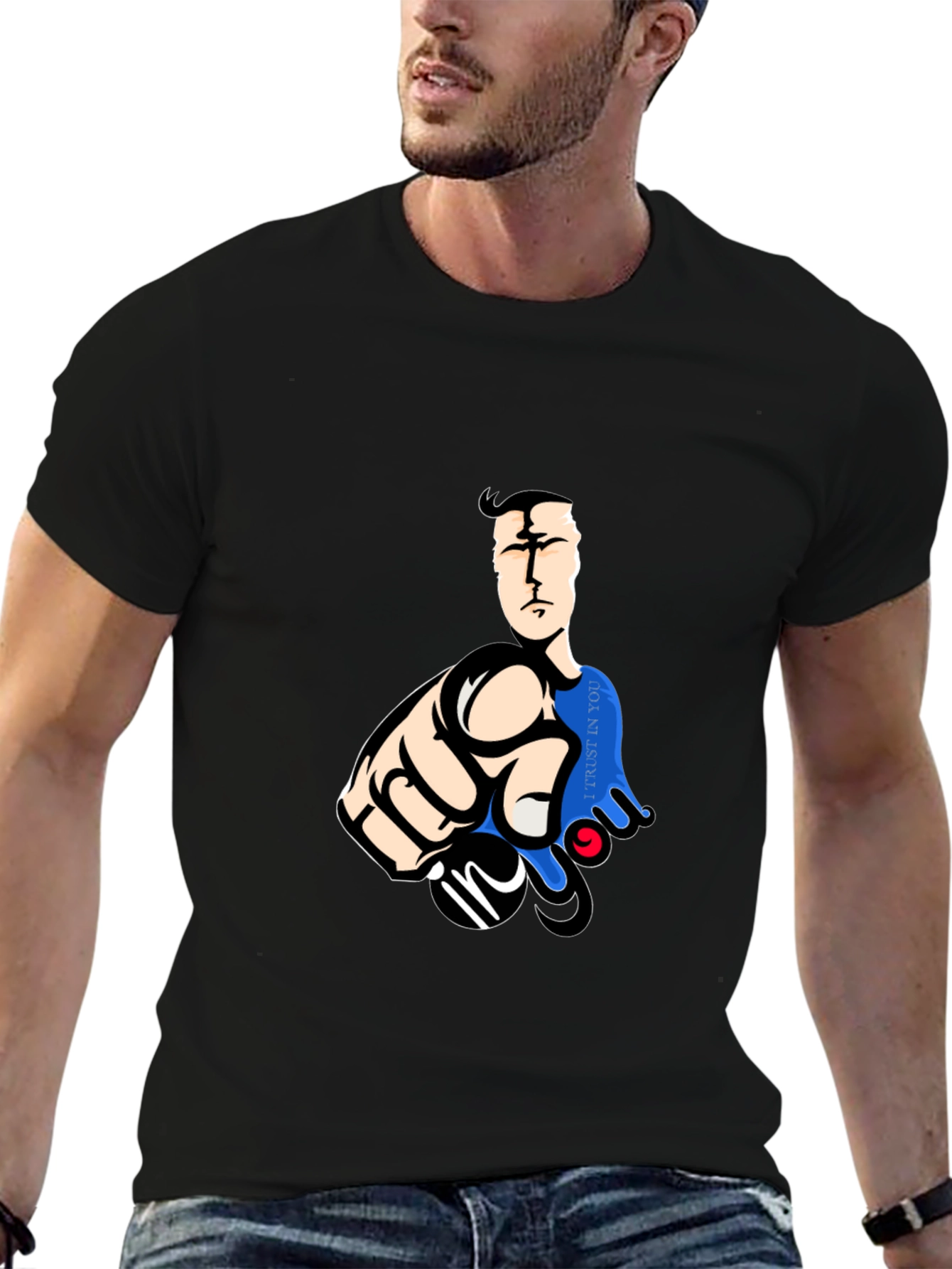 Black Trust In You Graphic T-Shirt view 6