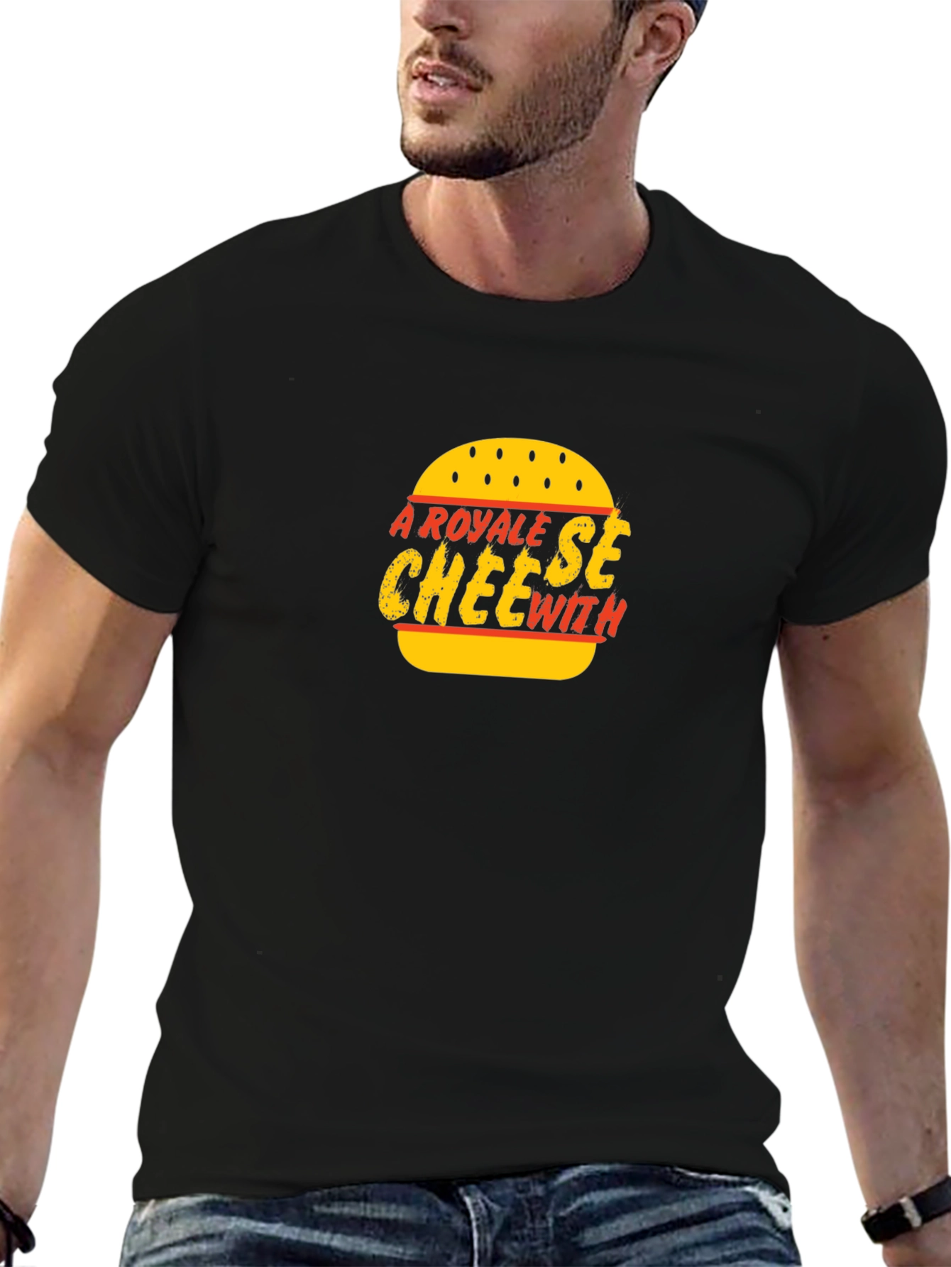 Black Royal Cheese With Black Tee view 6