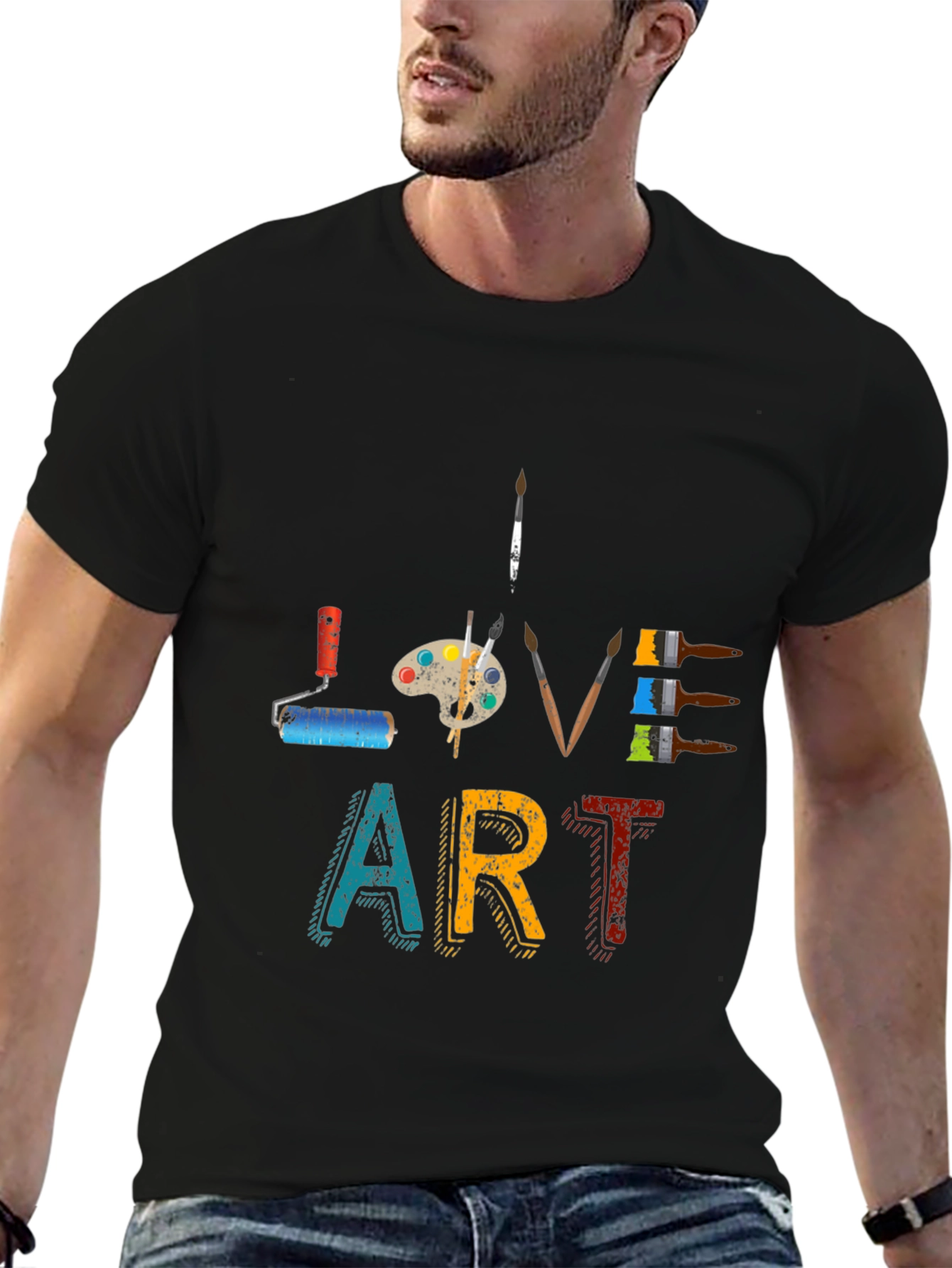 Love Art Graphic Tee - Artistic Design T-Shirt - 6