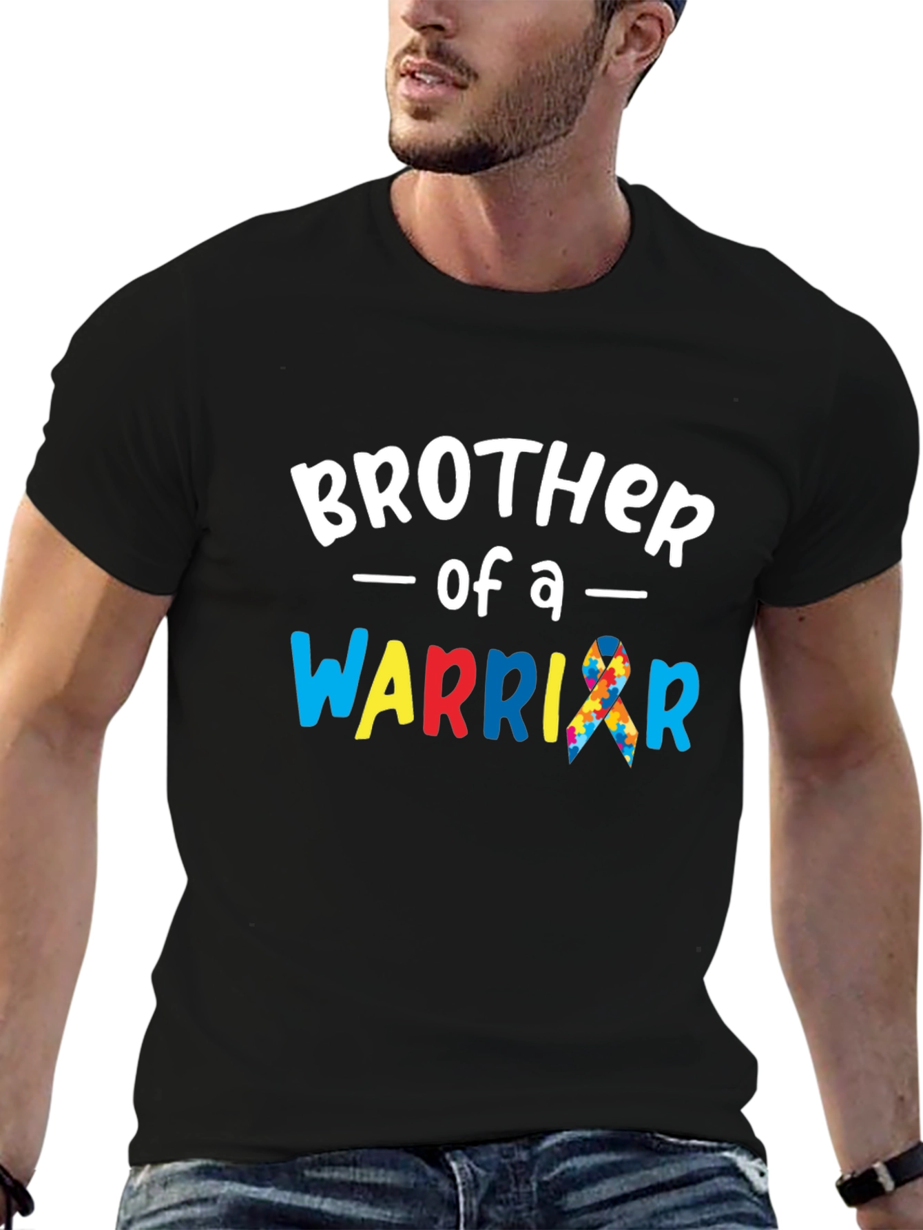 Brother of a Warrior T-Shirt Autism Awareness  - 6