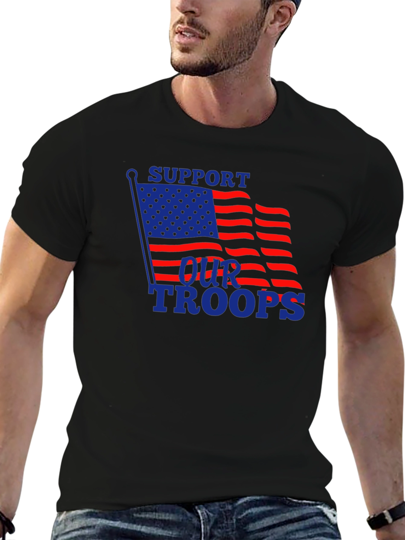 Support Our Troops Patriotic T-Shirt - 6