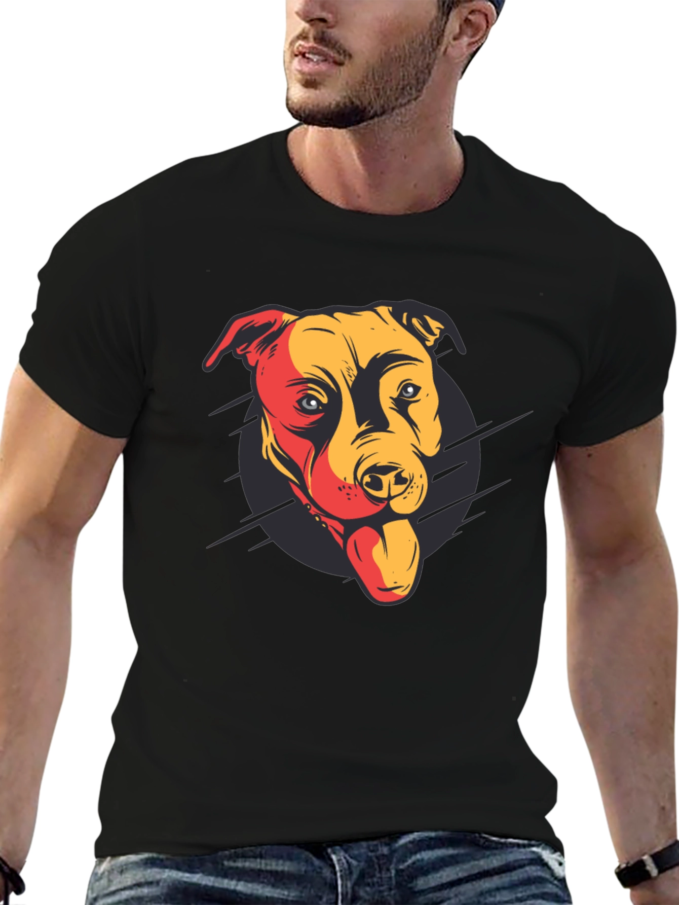 Black Pitbull Graphic T-Shirt - Cool Dog Lover Tee view 6