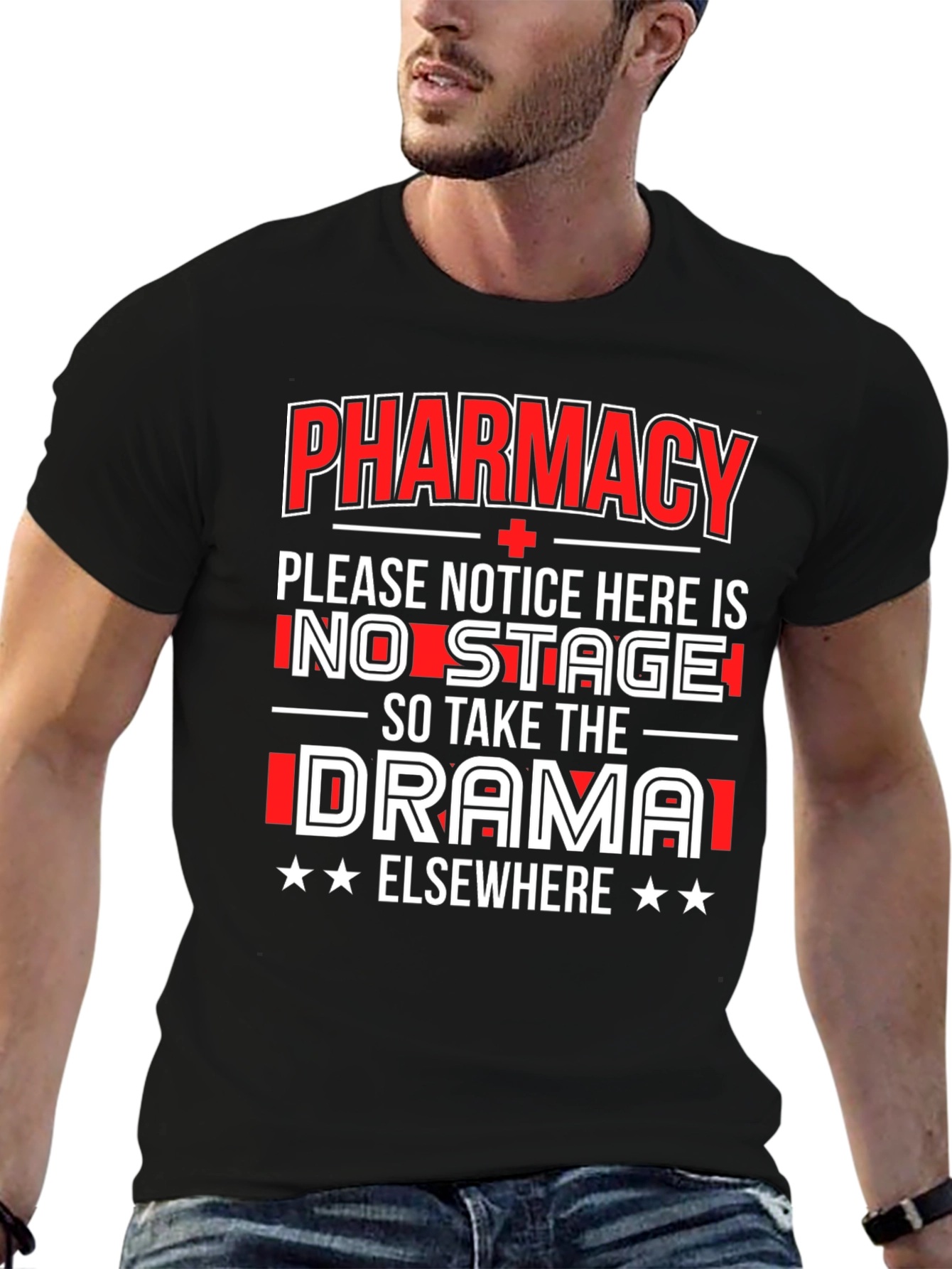 Black Pharmacy No Drama T-Shirt view 6