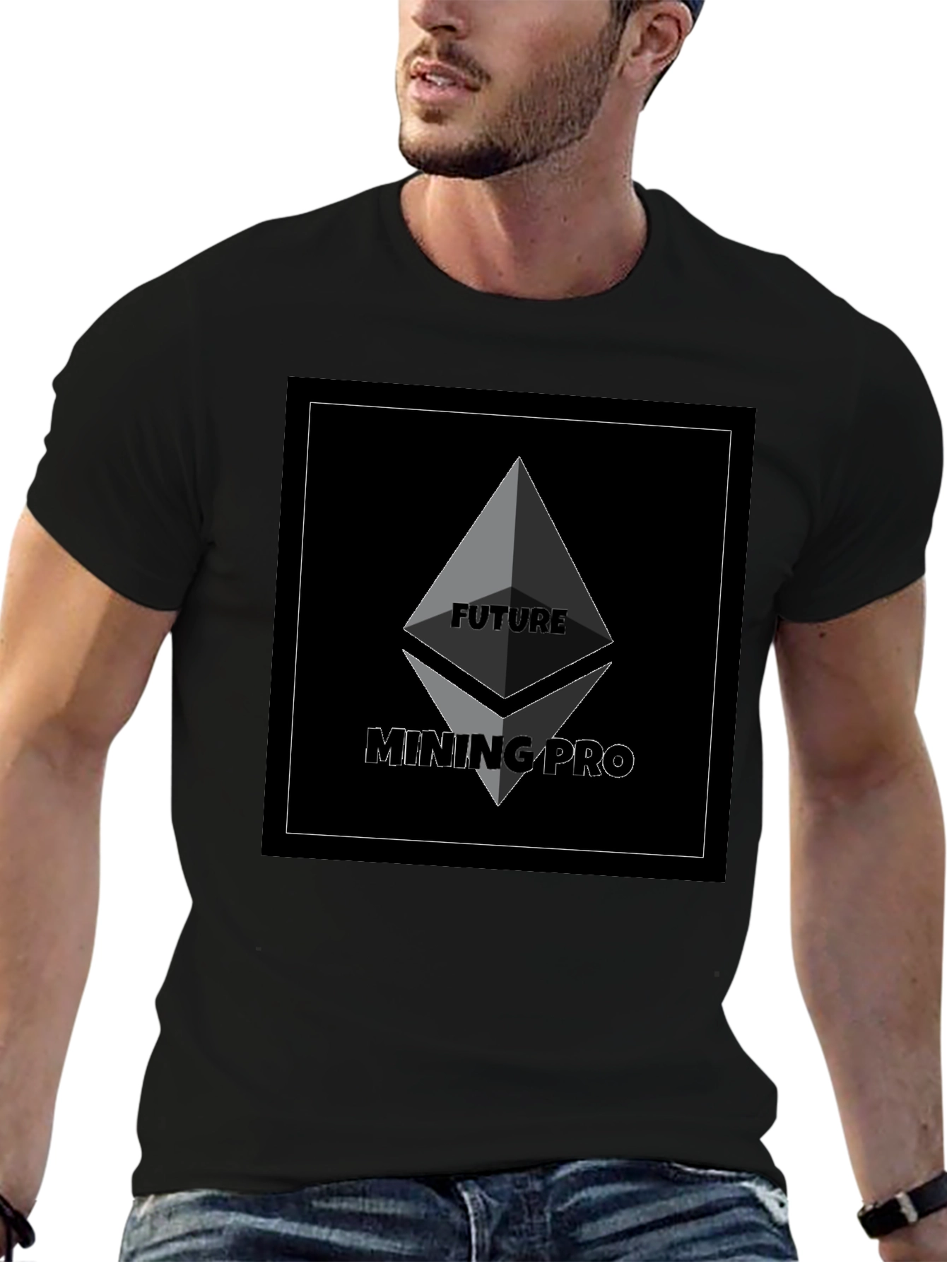 Black Future Mining Pro Black T-Shirt view 6