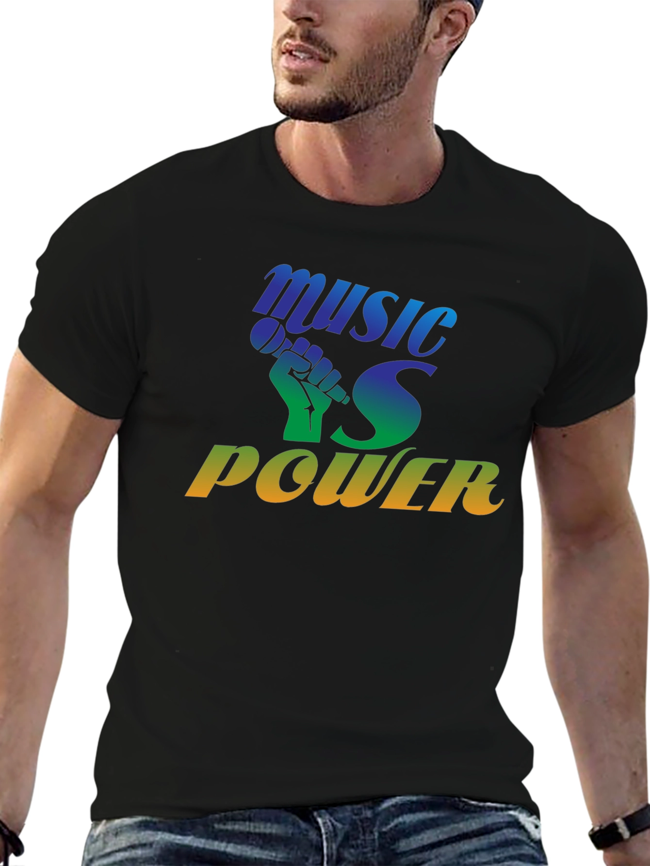 Black Music is Power T-Shirt view 6