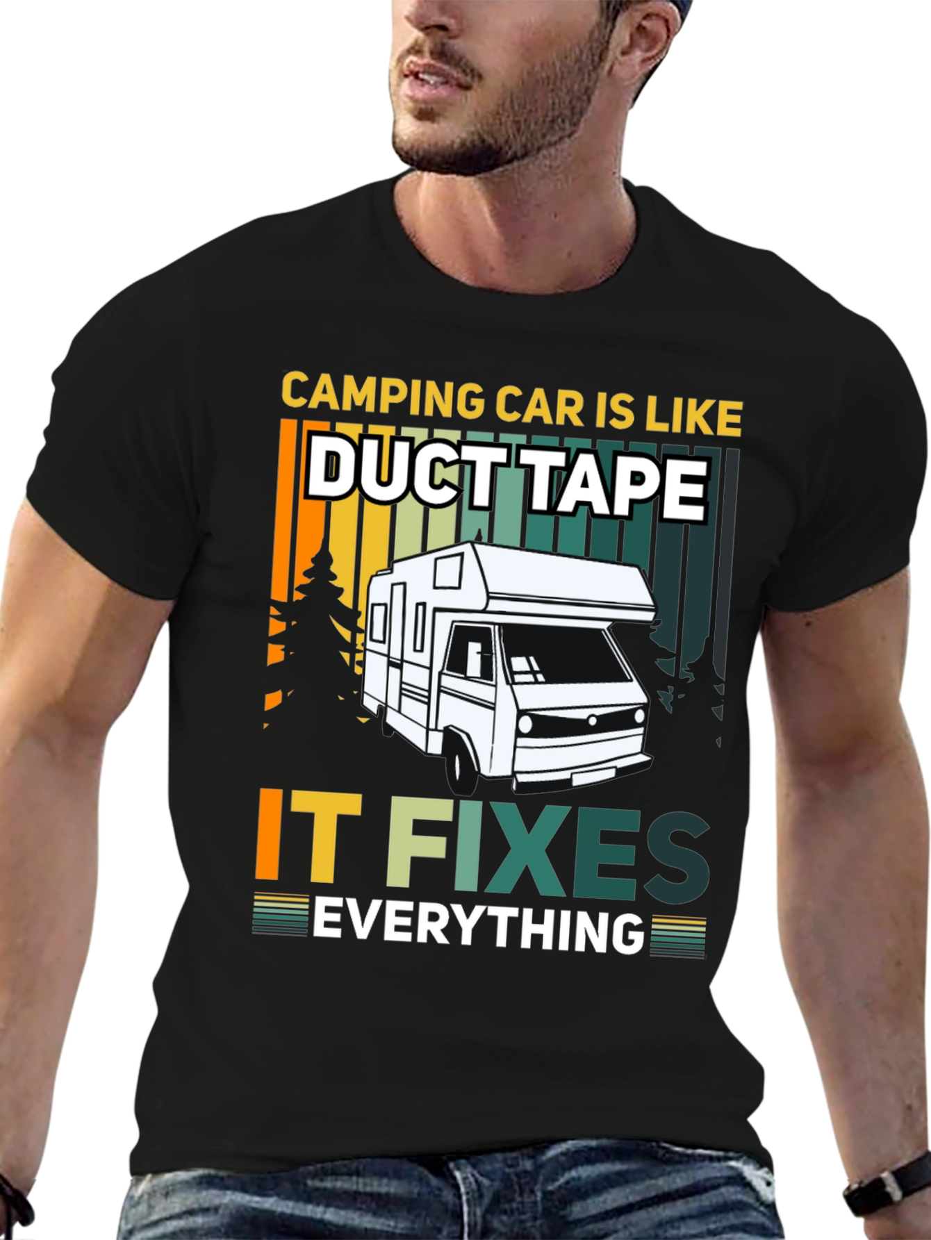 Camping Car Fixes Everything T-Shirt - 6