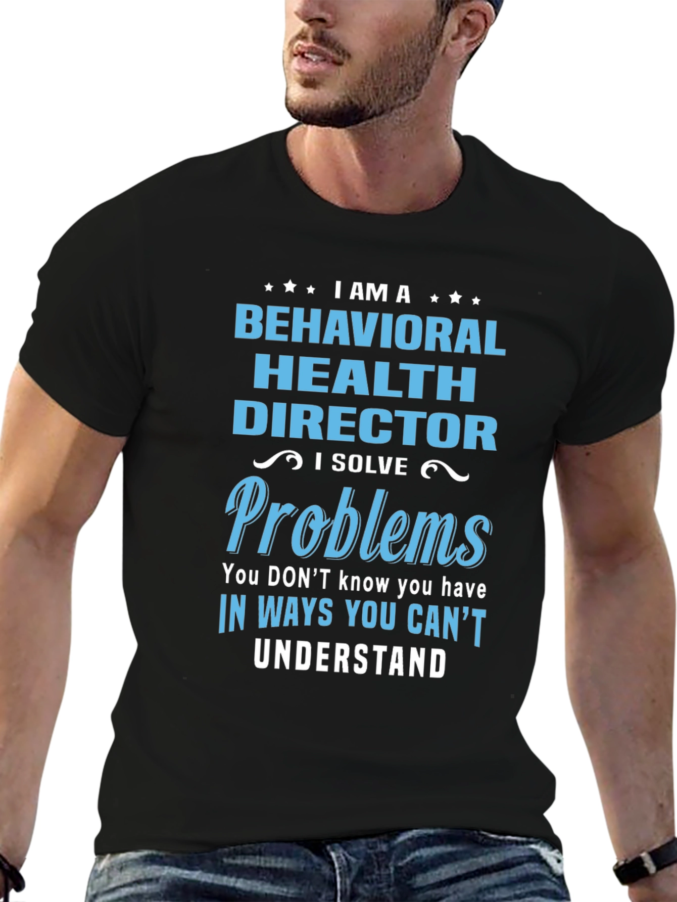 Black Behavioral Health Director T-Shirt view 6