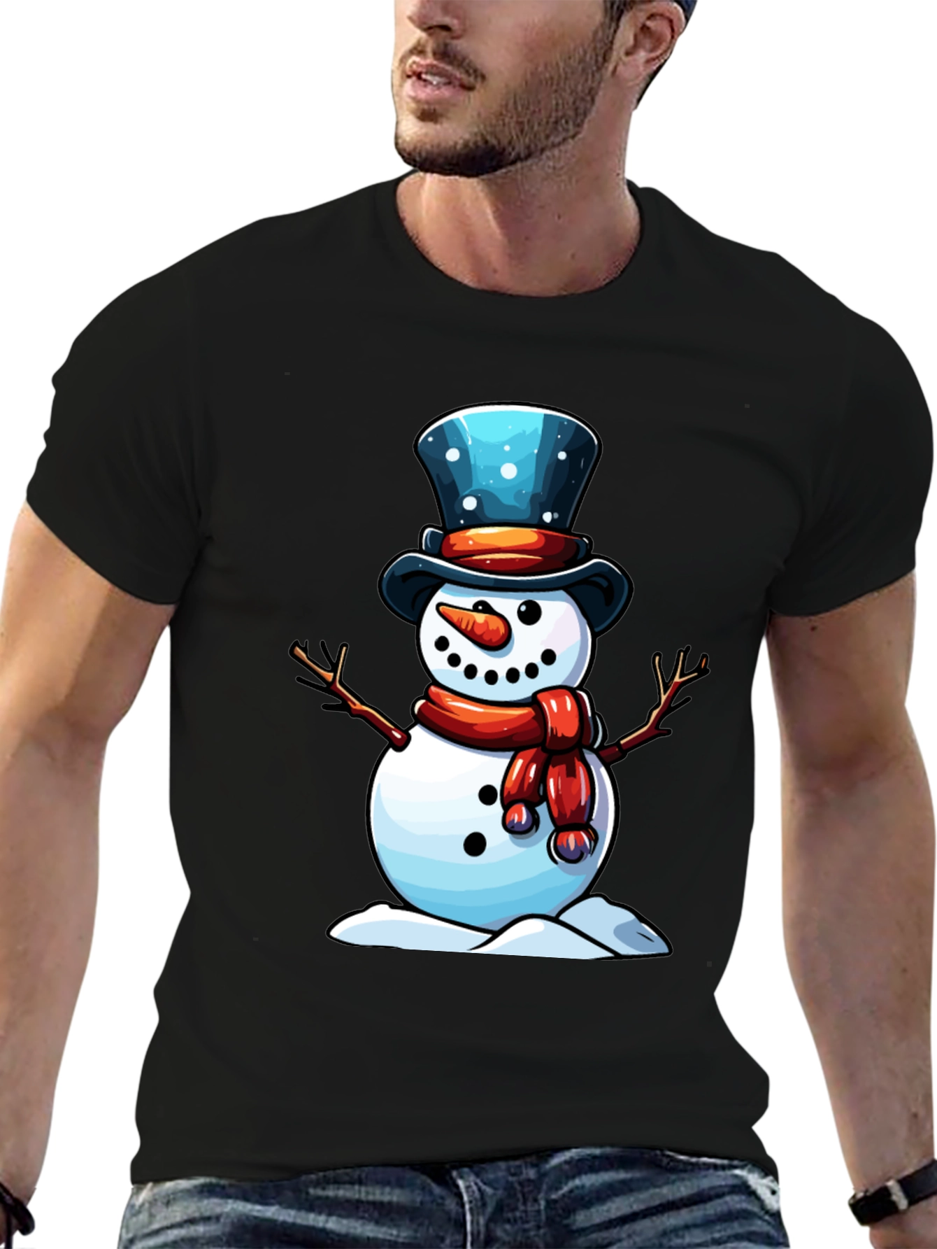 Festive Snowman Graphic Tee - 6