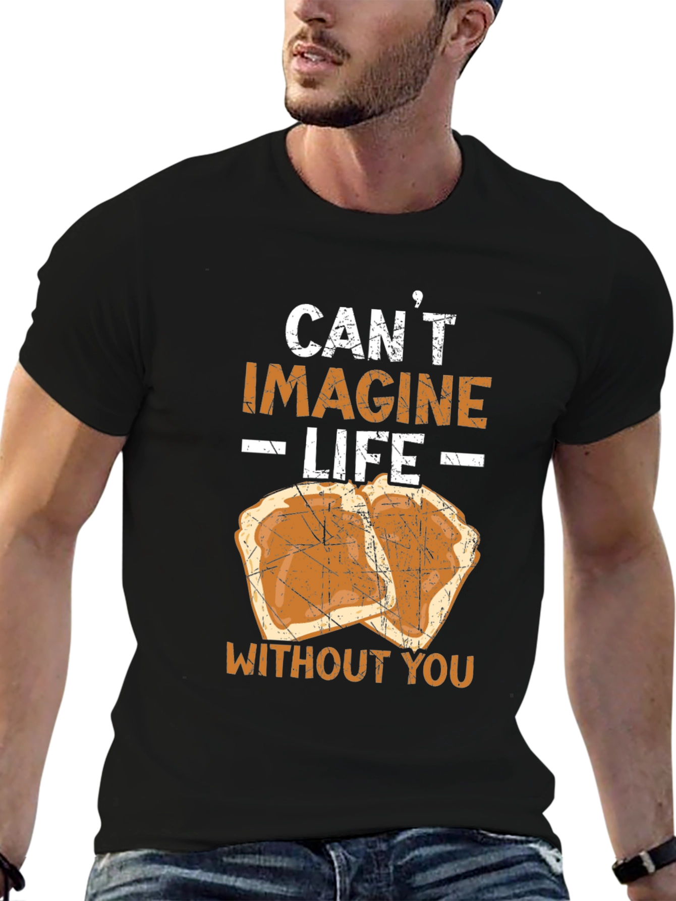 Black Peanut Butter & Jelly "Can't Imagine Life" Graphic Tee view 6