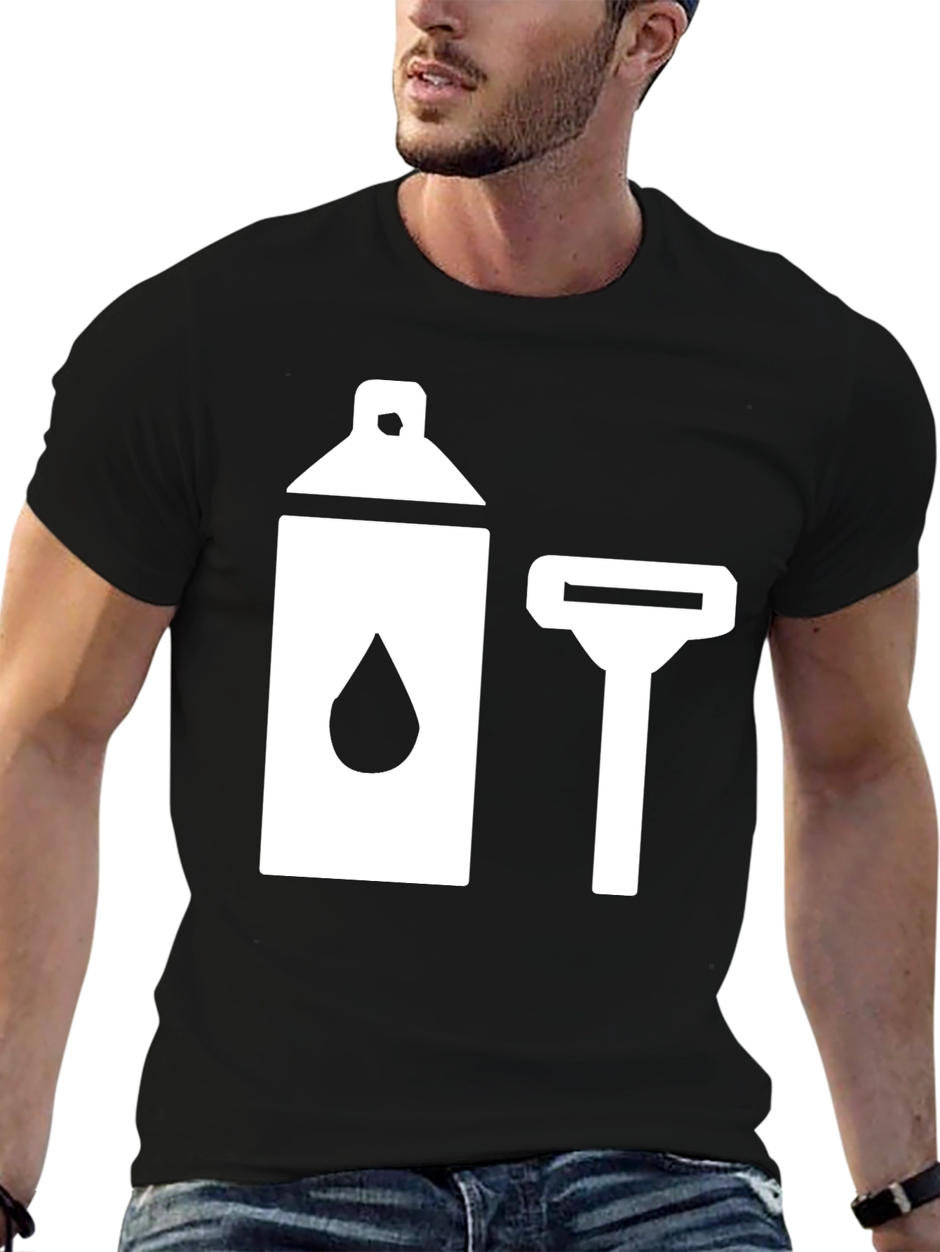 Black Shave Ready Graphic Tee - Black view 6