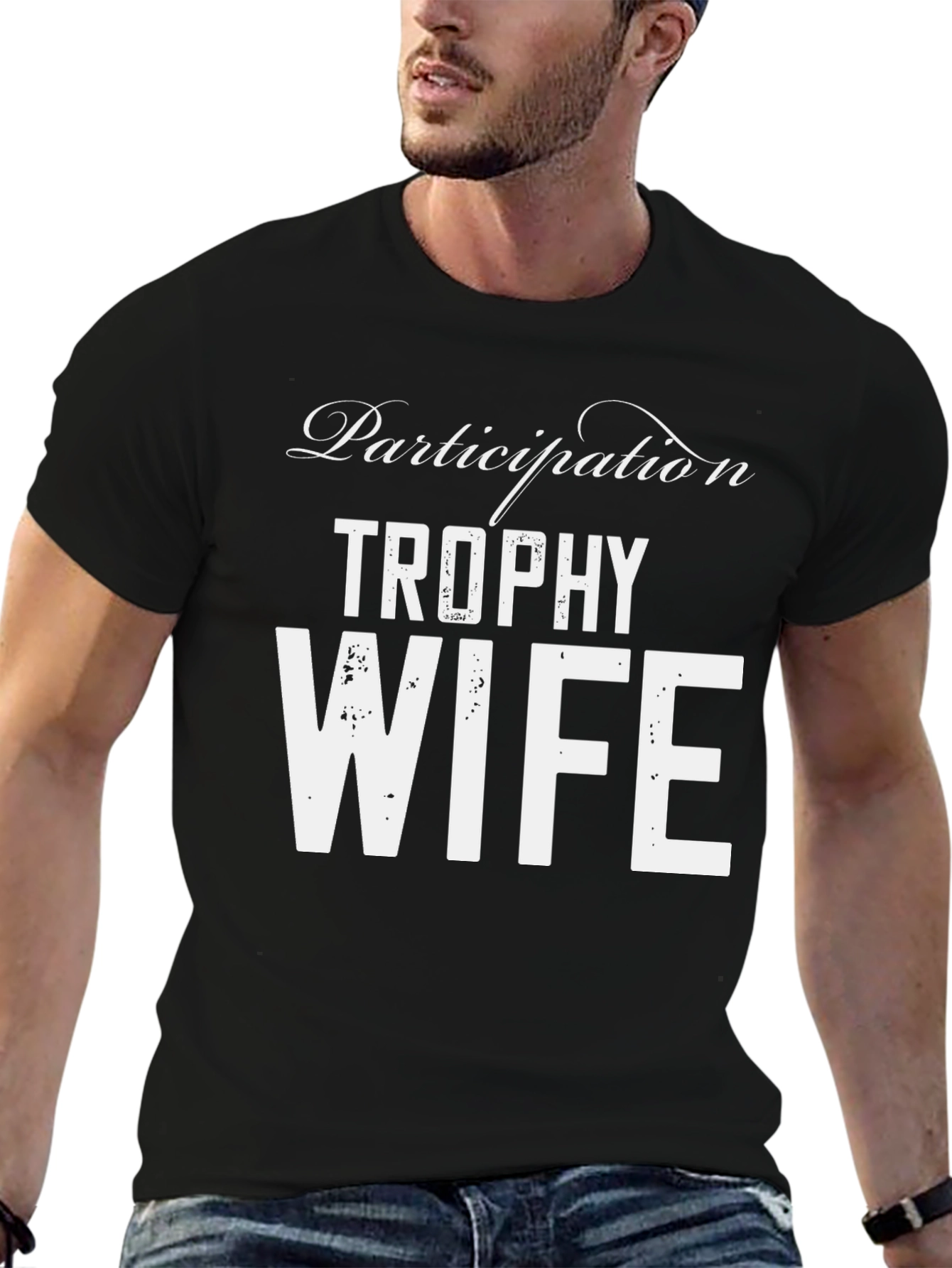 Black Participation Trophy Wife Graphic Tee view 6