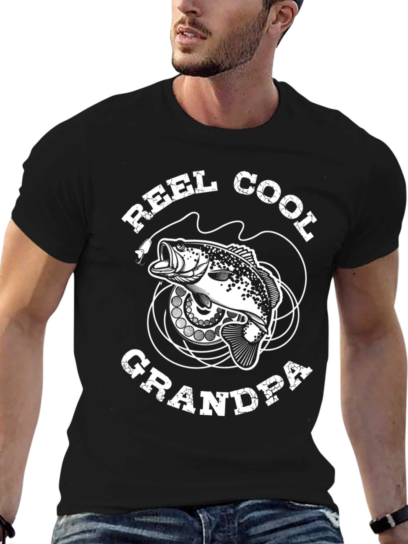 Reel Cool Grandpa Fishing T-Shirt - 6