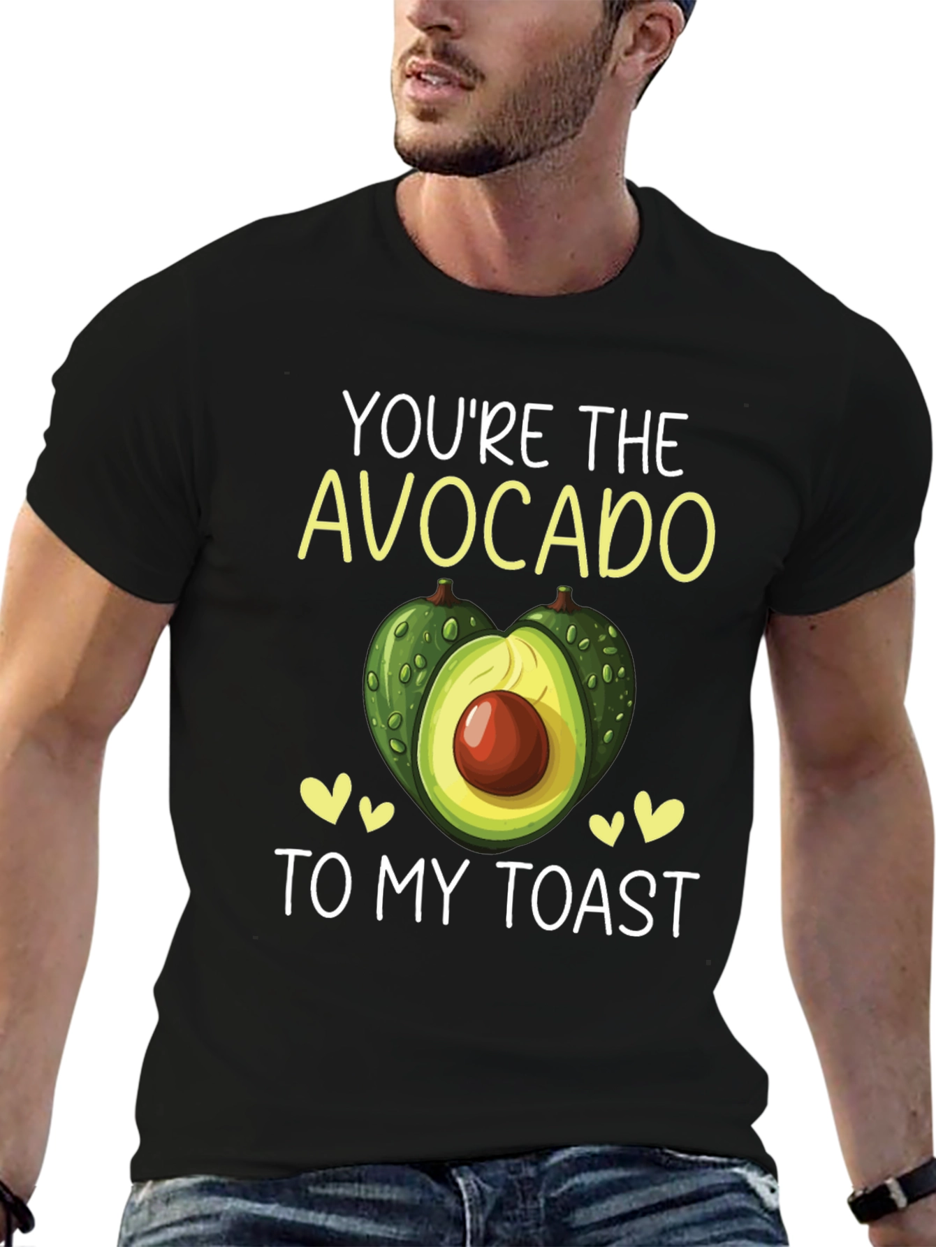 Black You're the Avocado to My Toast T-Shirt view 6