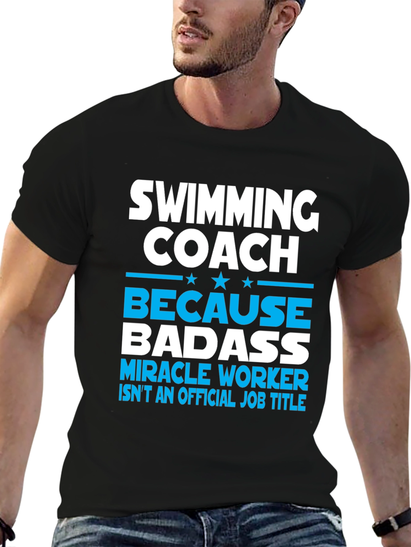 Swimming Coach Badass T-Shirt - 6