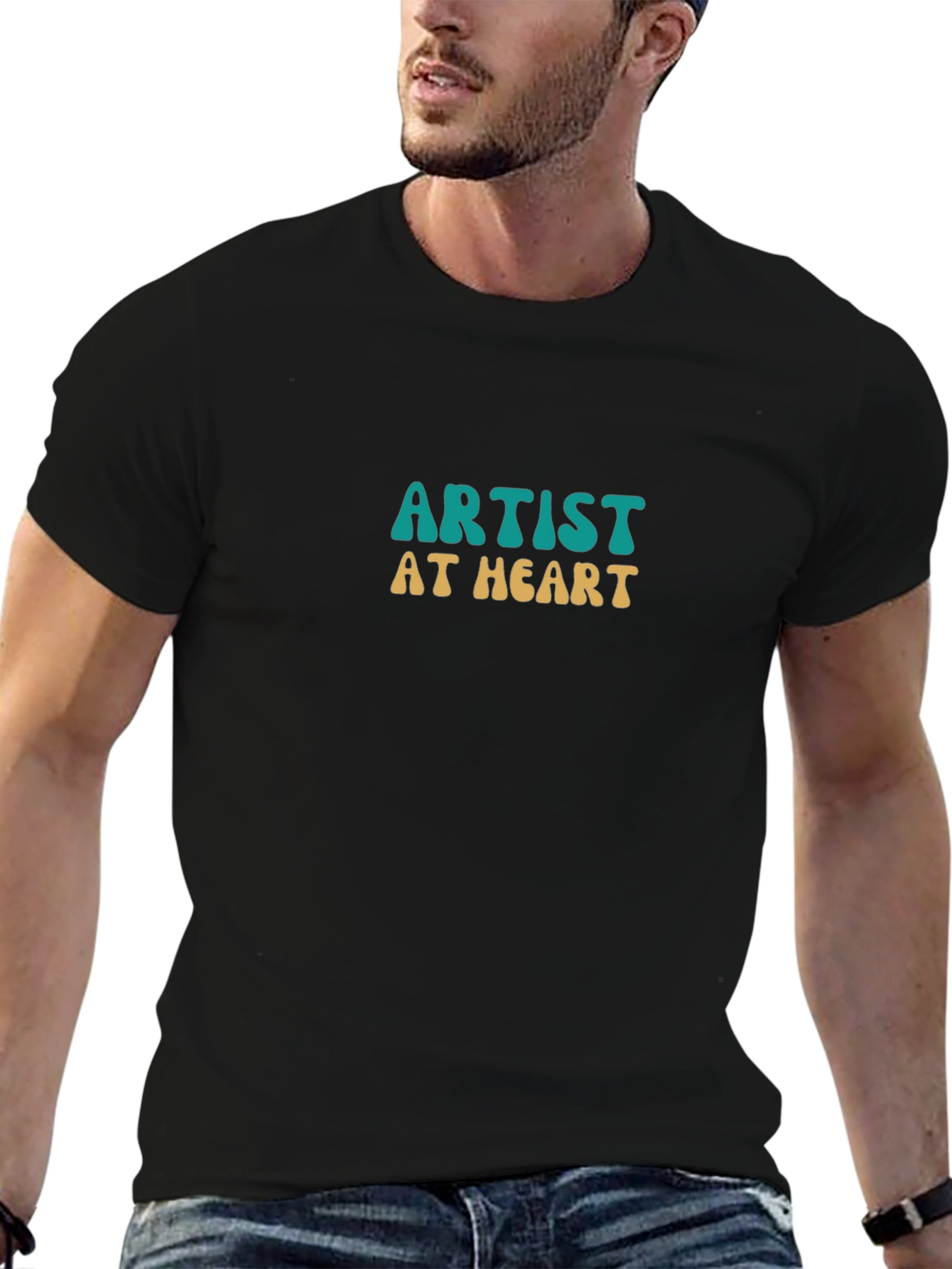 Black Artist at Heart Graphic Tee - Black view 6