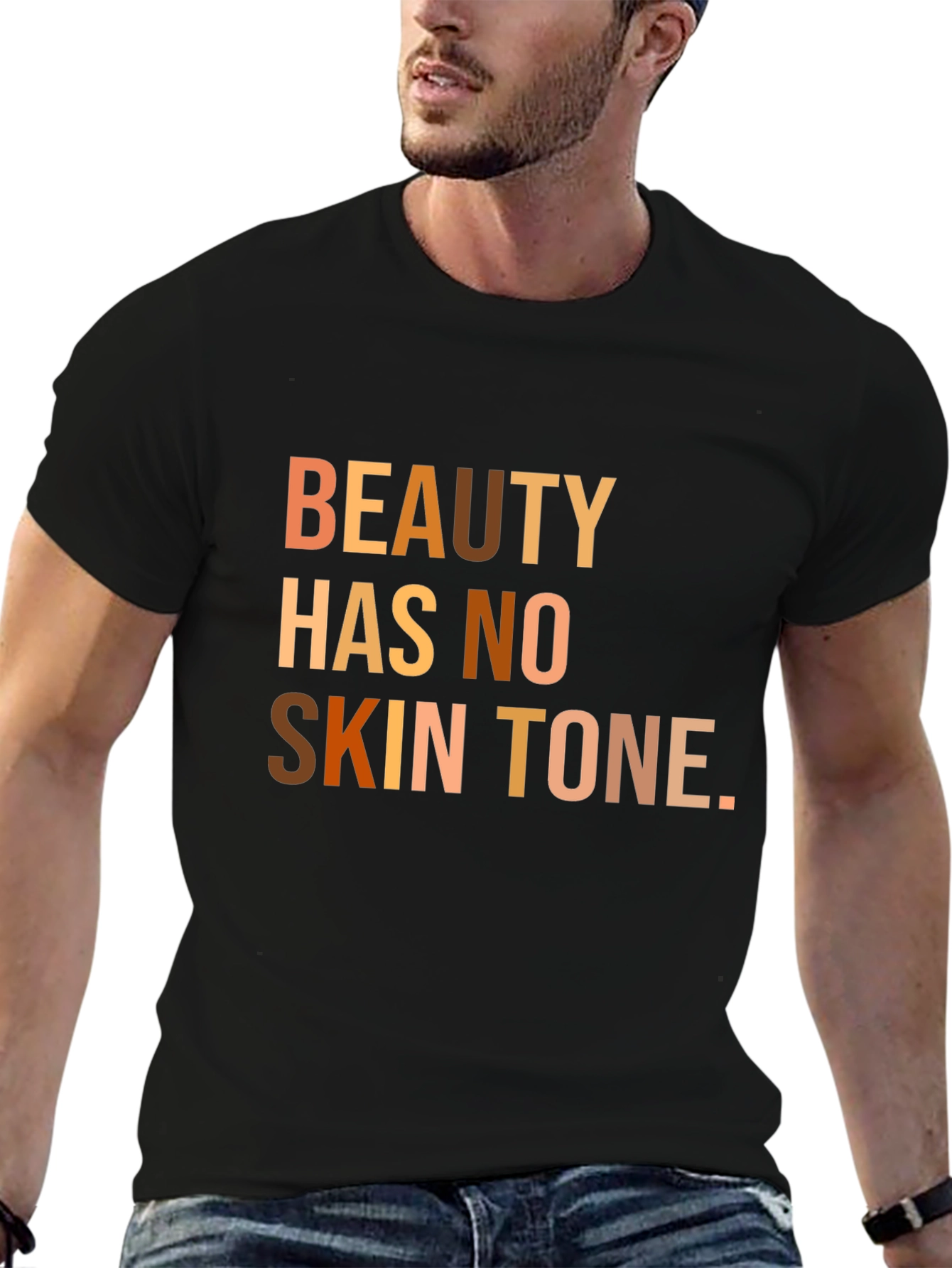 Black Beauty Has No Skin Tone T-Shirt view 6