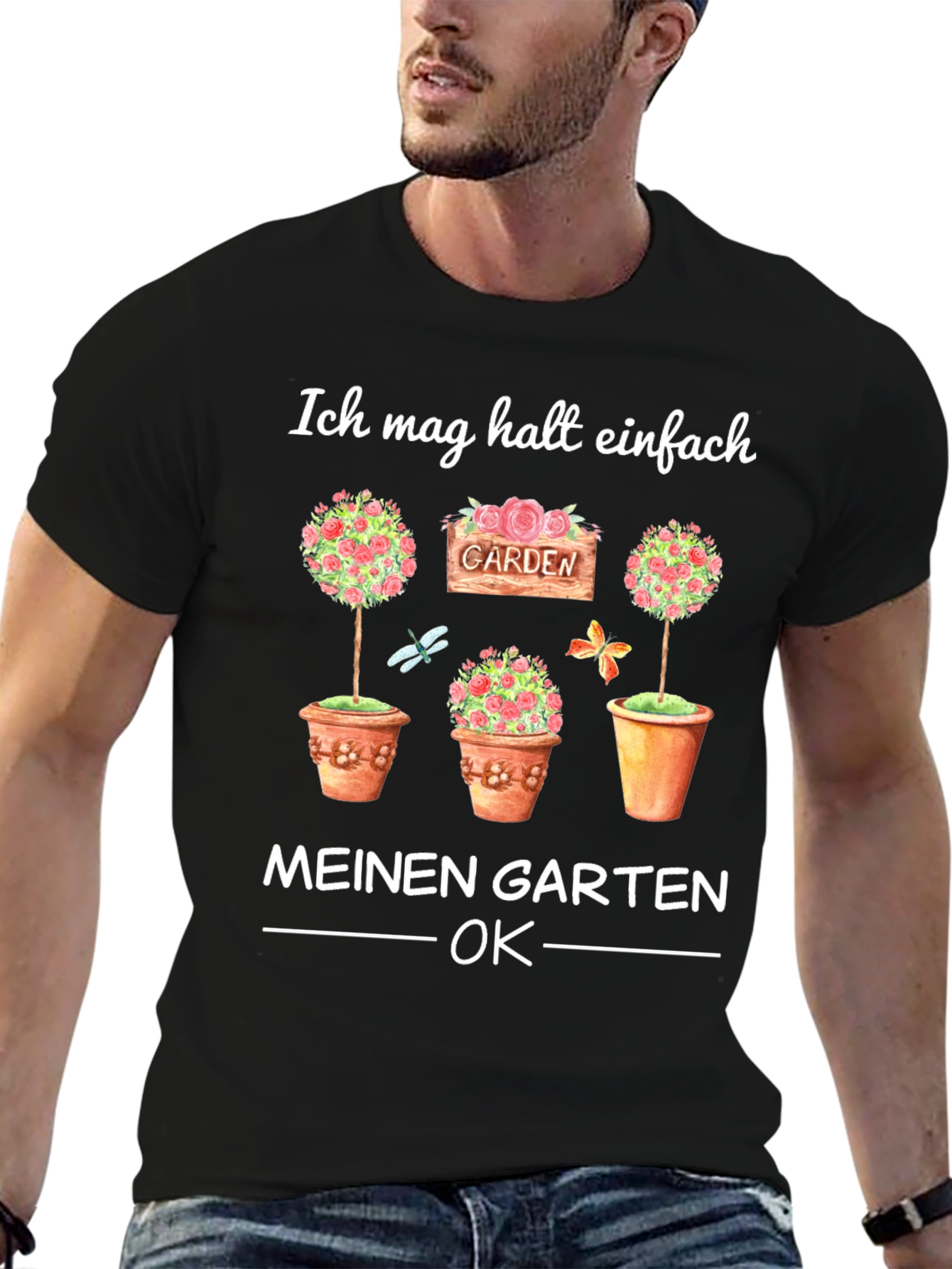Black Ich Mag Meinen Garten T-Shirt view 6