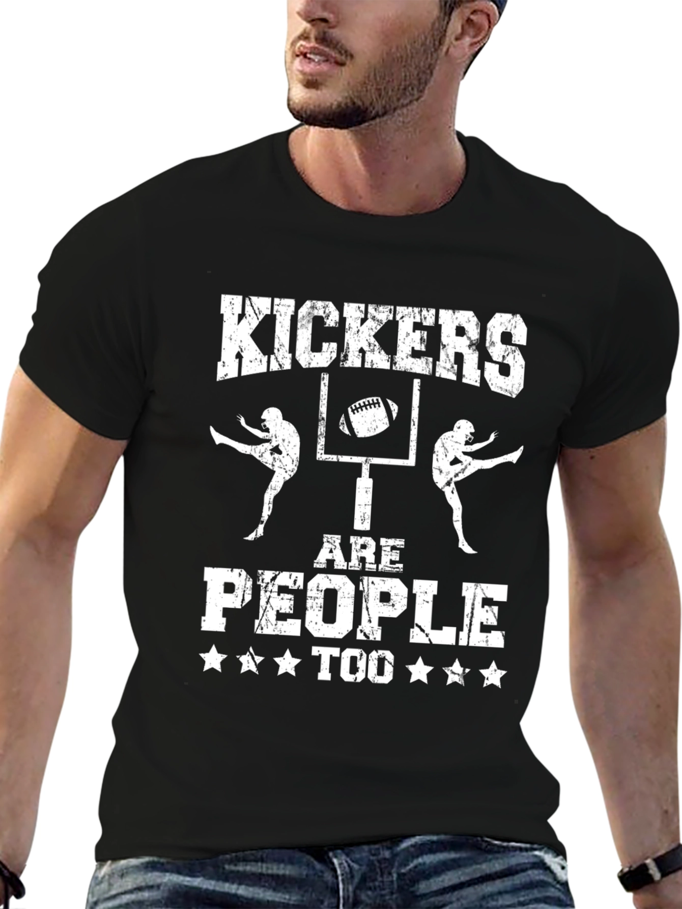 Black Kickers Are People Too Graphic T-Shirt view 6