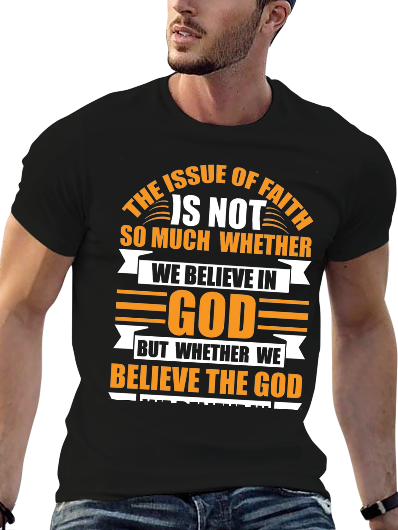 Black Faith Believer Graphic Tee view 6