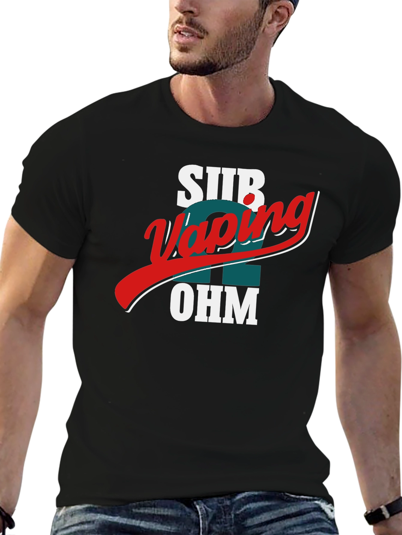 Black Sub Ohm Vaping T-Shirt - Premium Black Tee view 6