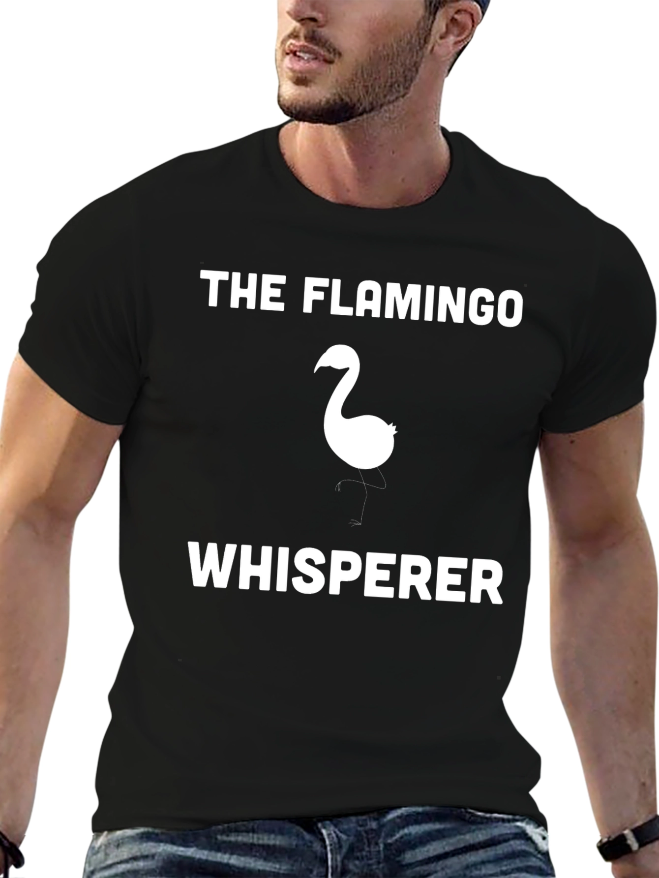 Black Flamingo Whisperer Graphic Tee view 6
