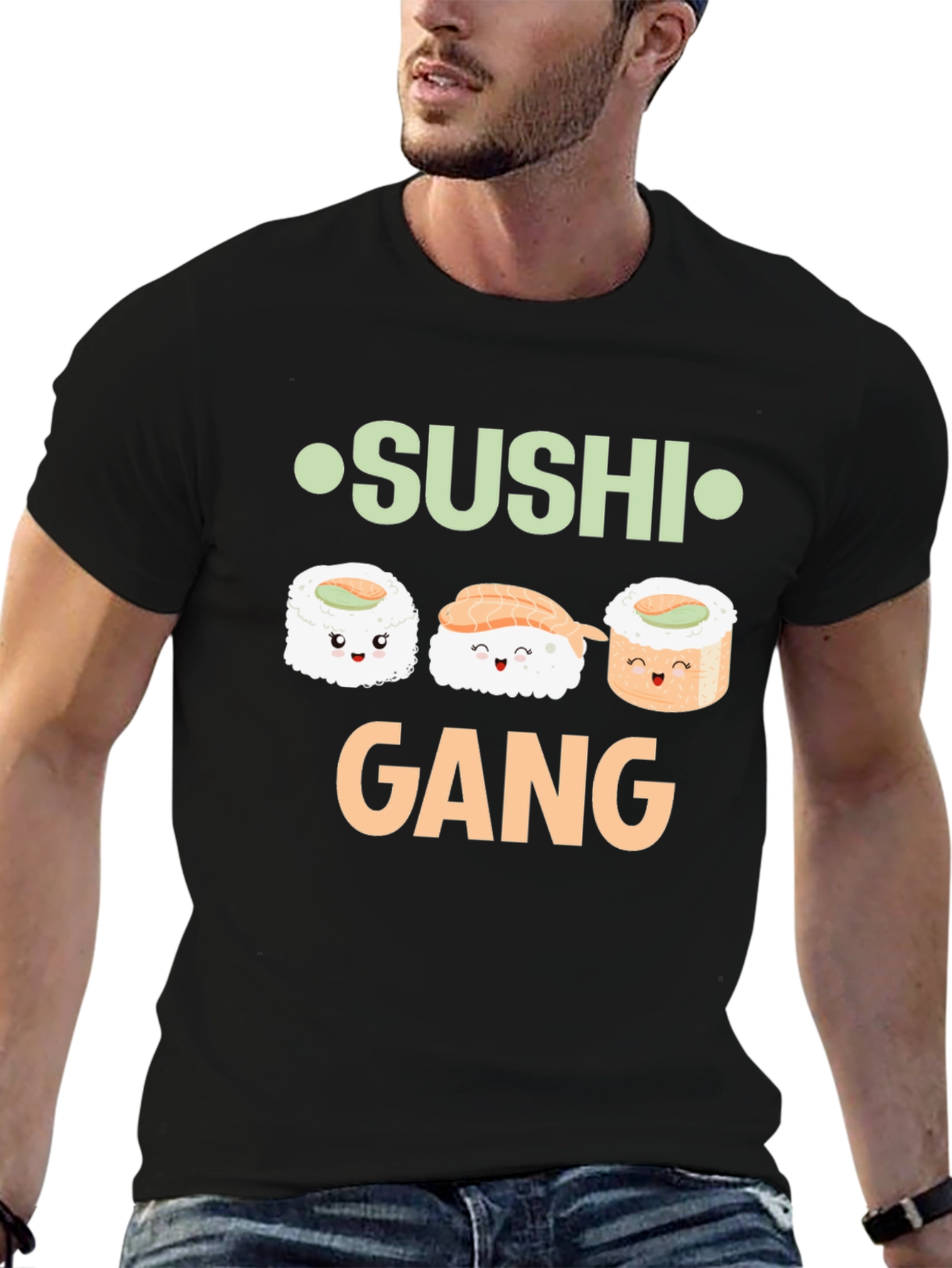 Black Sushi Gang T-Shirt view 6