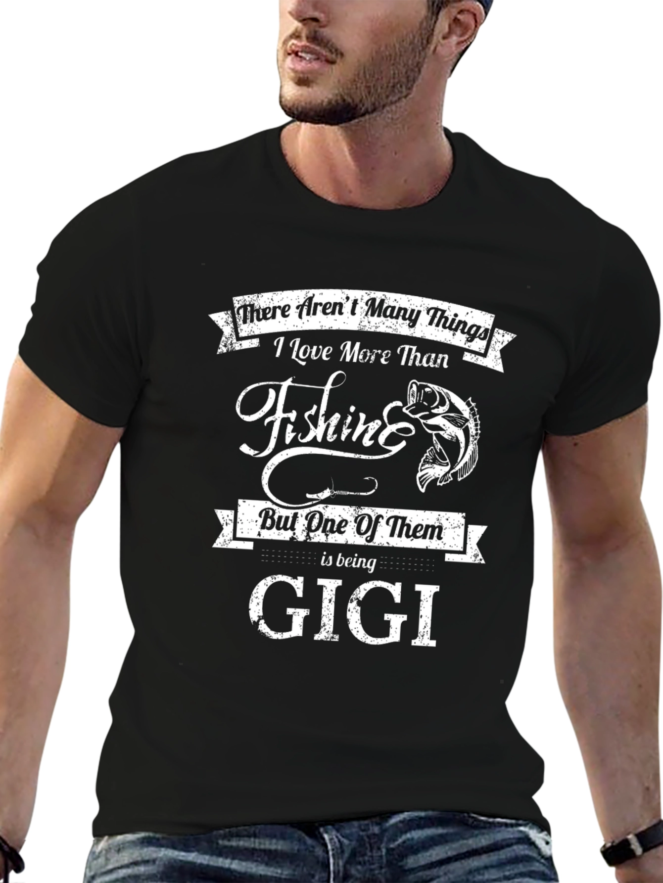 Black Fishing Gigi Graphic T-Shirt view 6