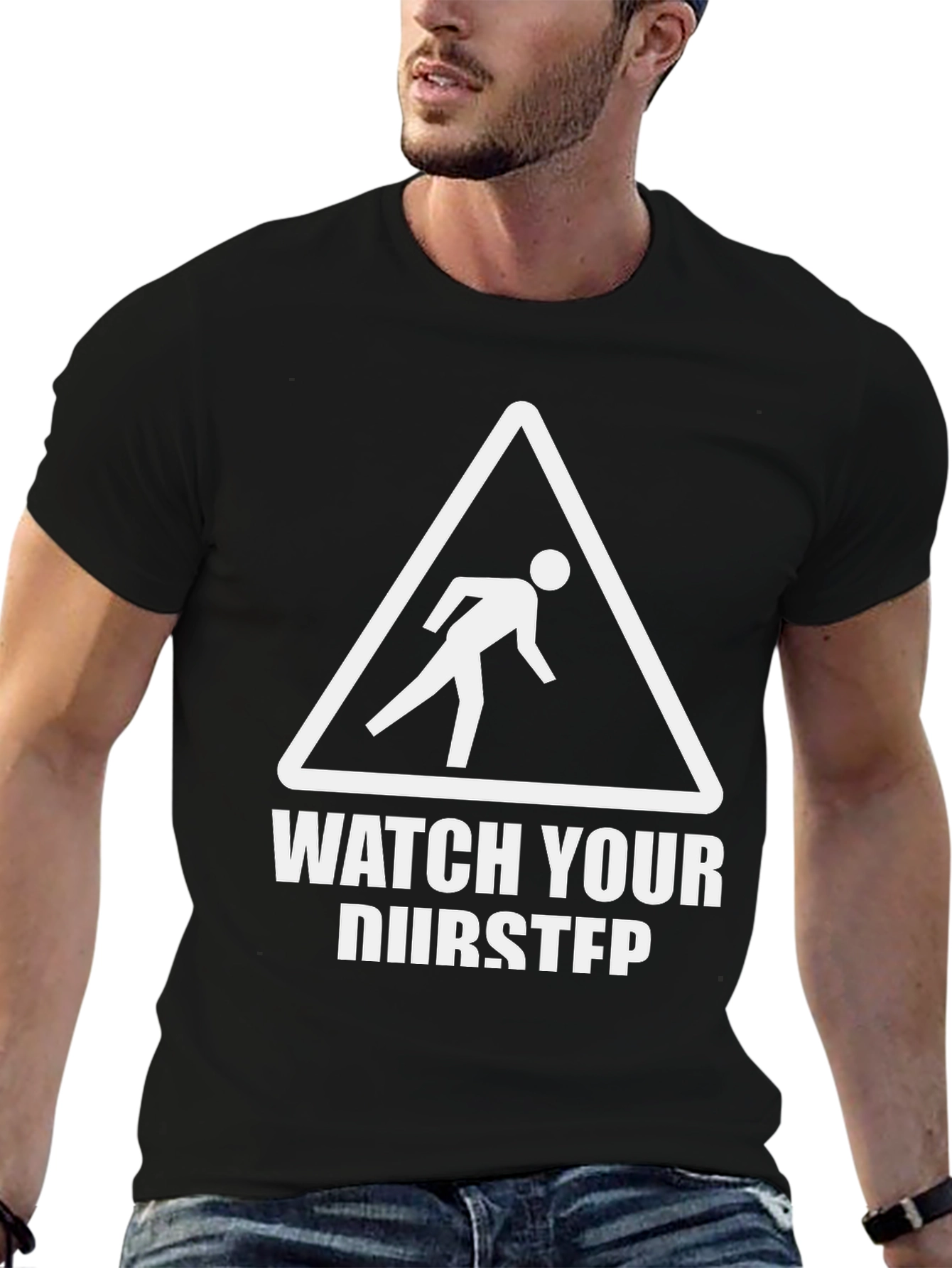 Black Watch Your Dubstep Black T-Shirt view 6