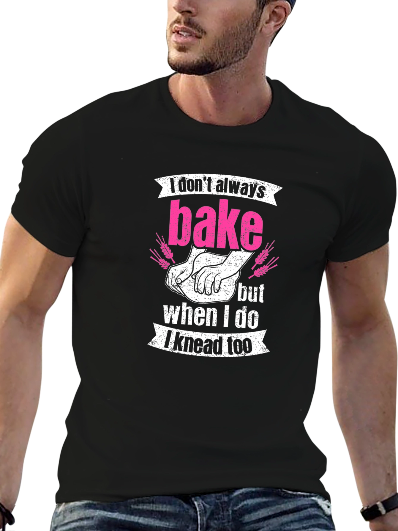 Black Baker's Knead T-Shirt view 6