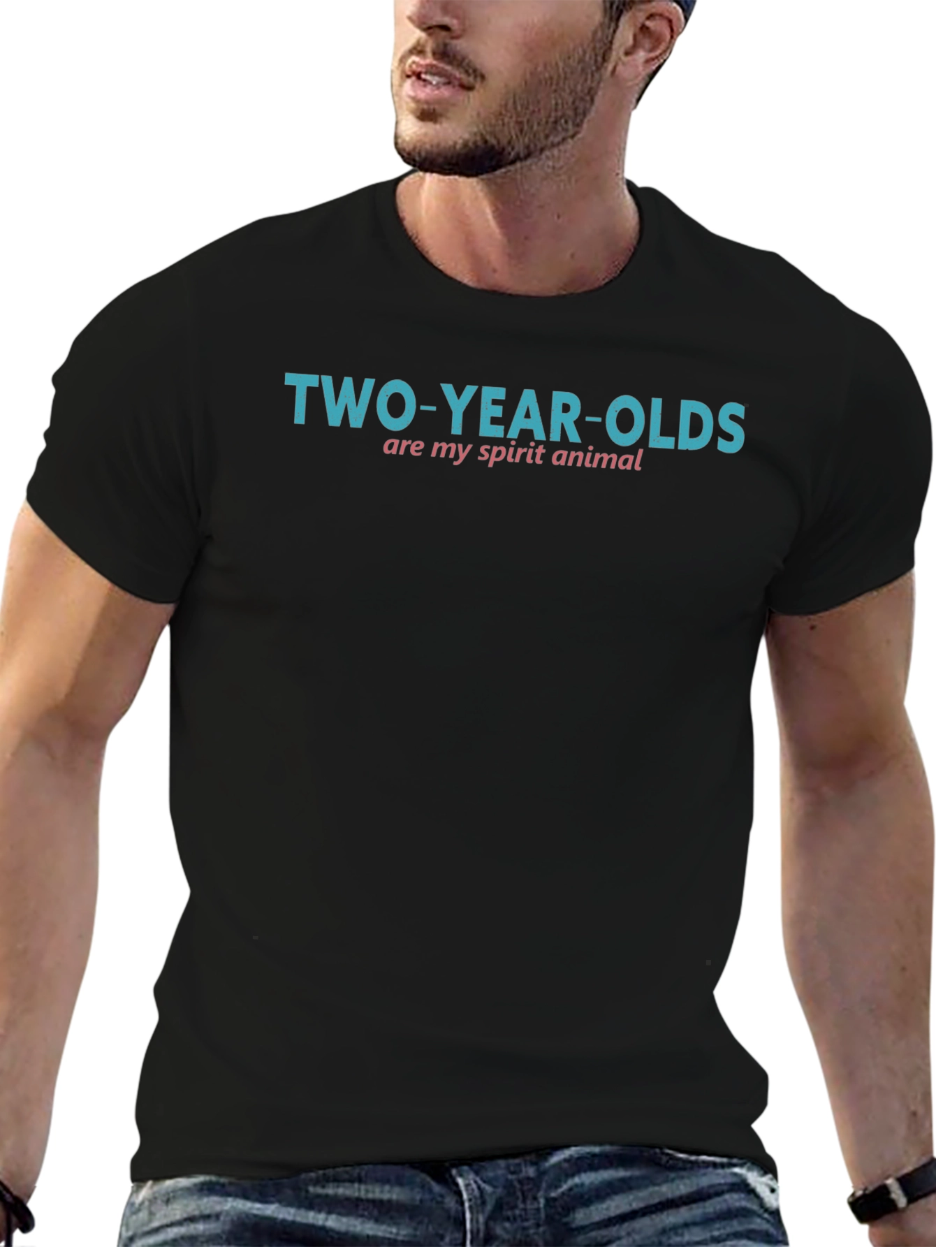 Black Two-Year-Olds Spirit Animal T-Shirt view 6