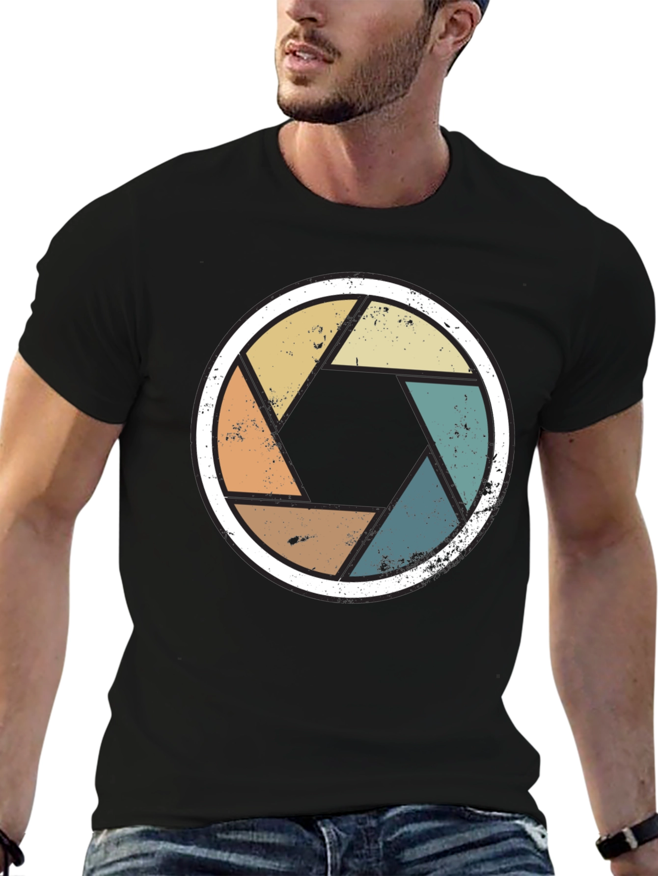 Retro Camera Aperture T-Shirt - Photographer Gift - 6