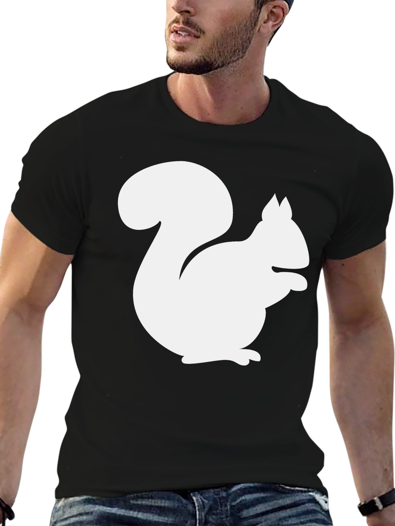 Black Squirrel Graphic T-Shirt - Black view 6