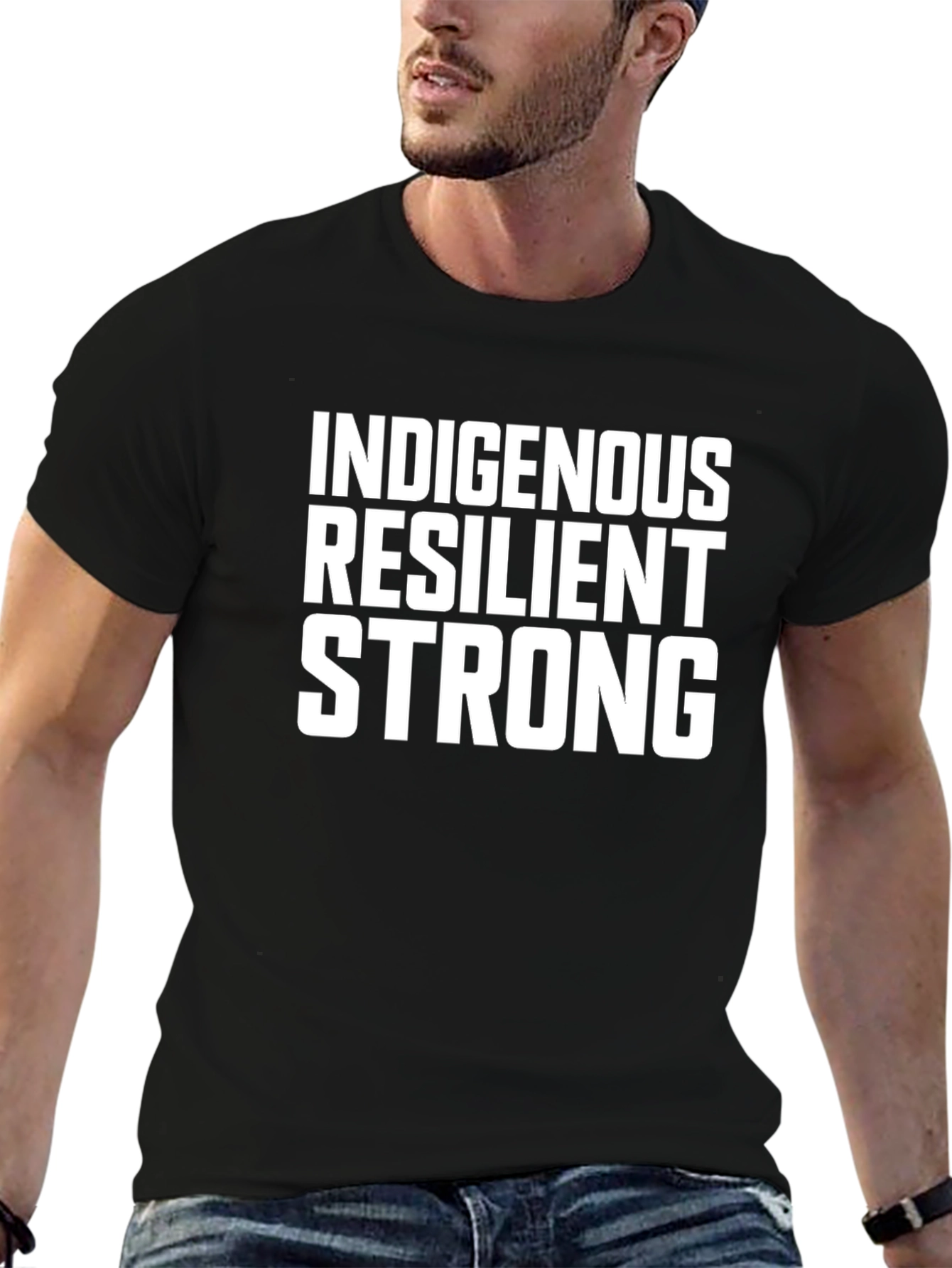Indigenous Resilient Strong Black T-Shirt - 6