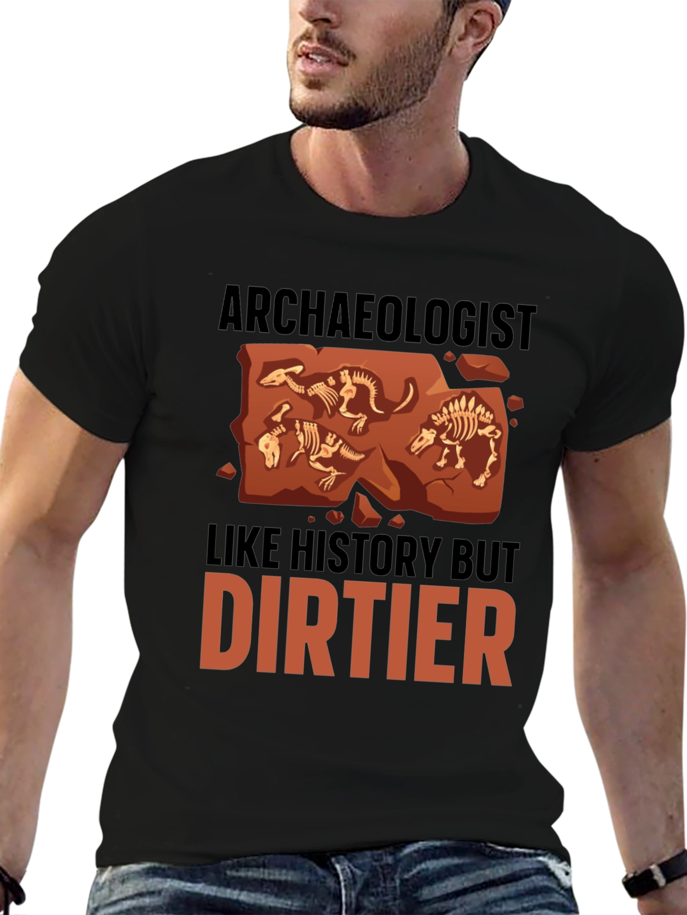 Black Archaeologist T-Shirt - History But Dirtier view 6