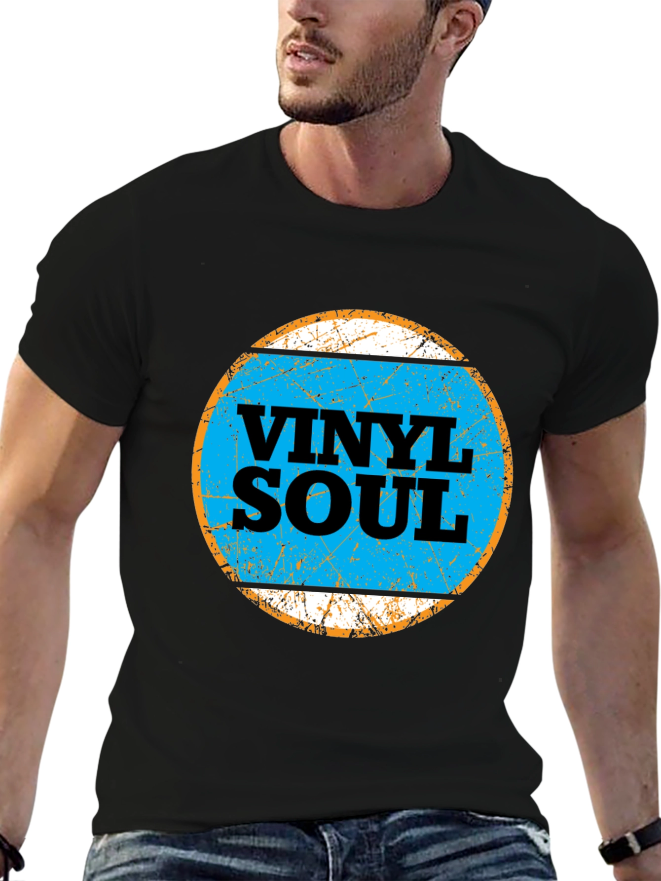 Black Vinyl Soul Graphic Tee view 6