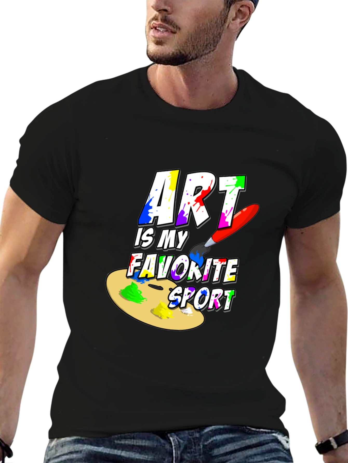 Black Art is My Favorite Sport T-Shirt view 6