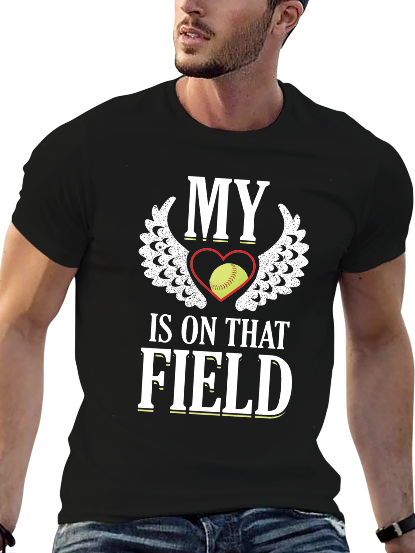 Black My Heart is on That Field Tee view 6
