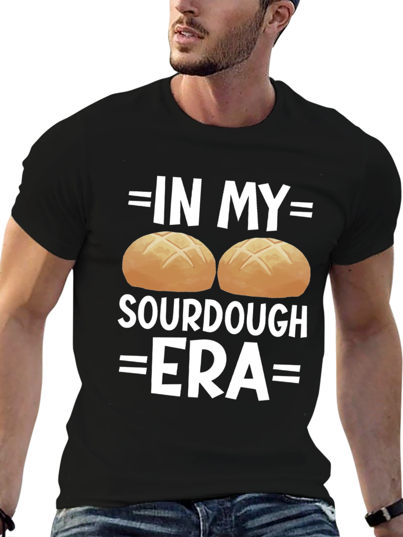 Black In My Sourdough Era T-Shirt - Funny Baker Tee view 6