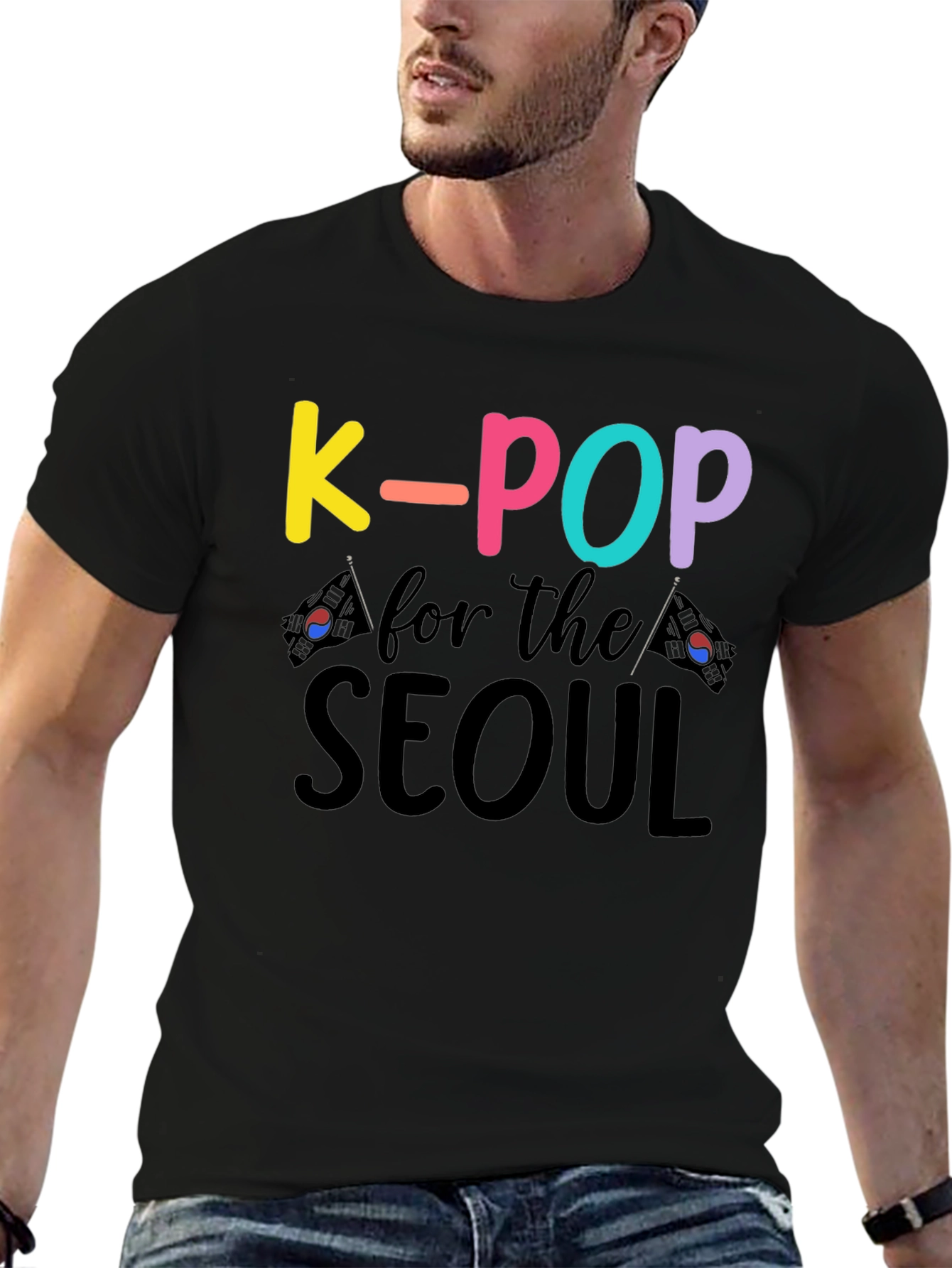 Black K-Pop for the Seoul T-Shirt view 6